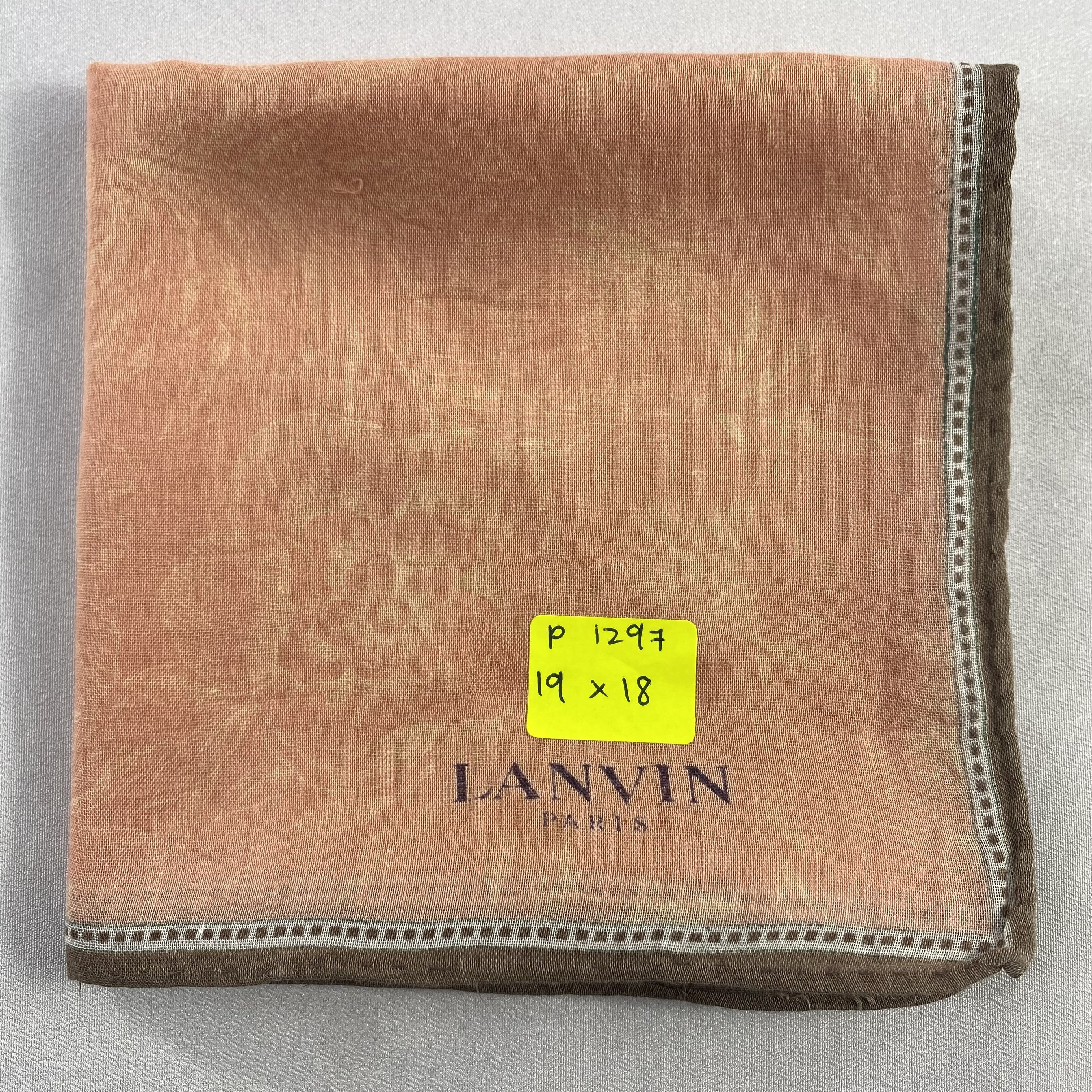 Lanvin × Vintage Lanvin Bandana/ Handkerchief / Neckerchief-P1297 Size ONE SIZE - 5 Thumbnail