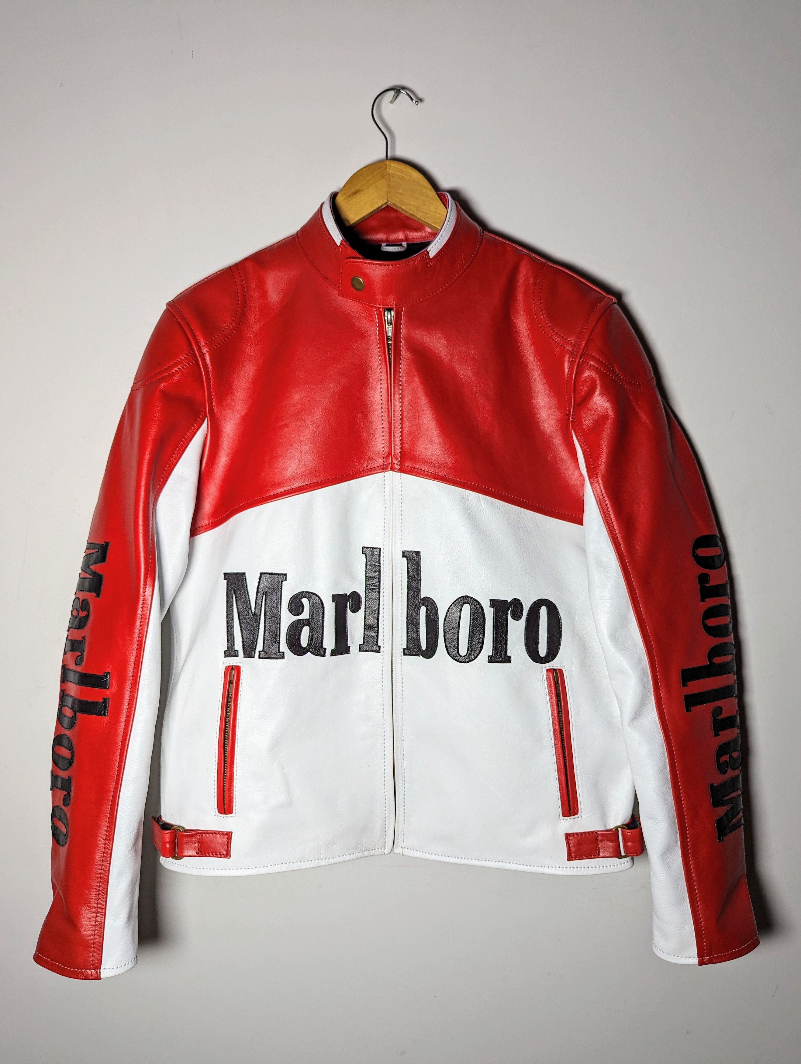 Marlboro × Racing Marlboro racing style biker genuine