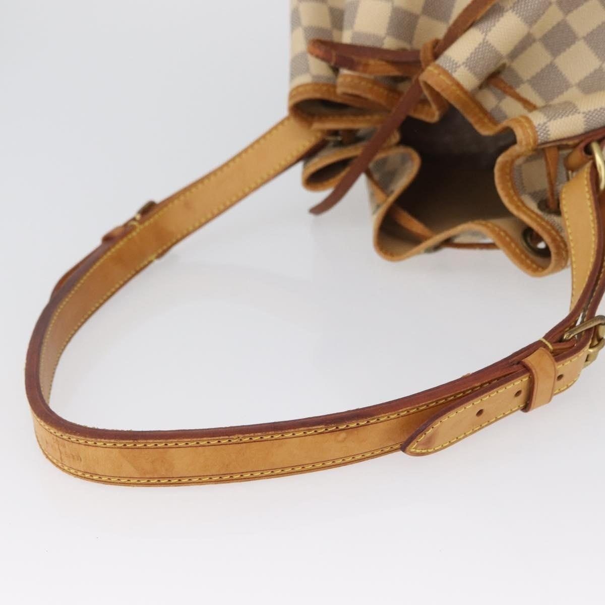 Louis Vuitton Louis Vuitton Damier Azur Noe Bucket Bag White Size ONE SIZE - 8 Thumbnail