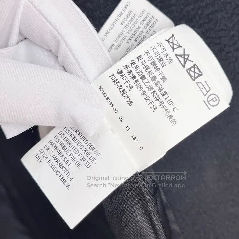 Max Mara Max Mara Black Lapel Long Wool Coat Size M / US 6-8 / IT 42-44 - 9 Thumbnail