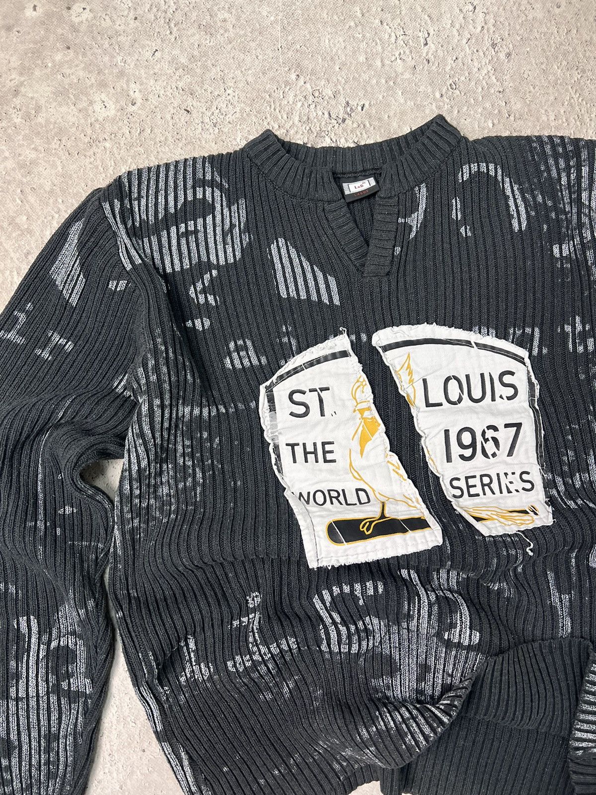 20471120 × Seditionaries VINTAGE Y2K Seditionaries Knitted Print 777 Stylish Sweater Size US L / EU 52-54 / 3 - 2 Thumbnail