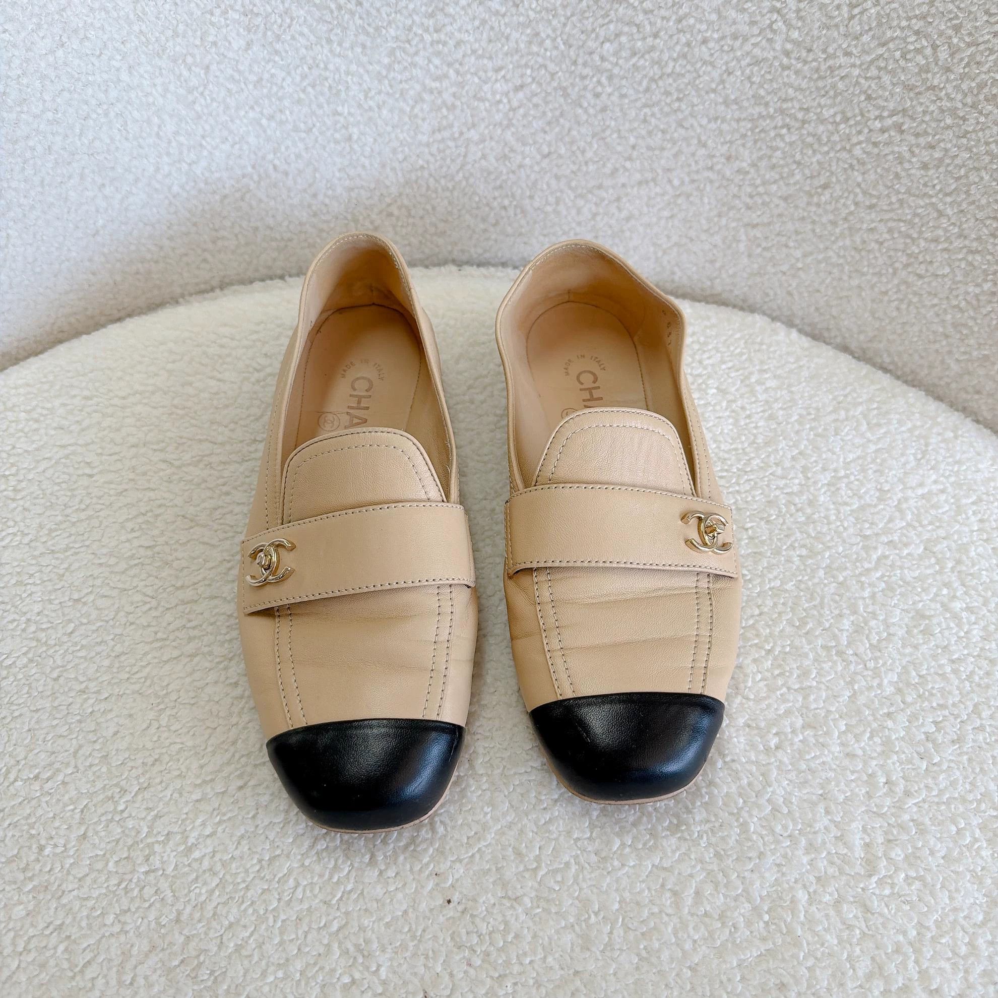 Chanel Chanel color - blocked round toe loafer 36.5C 7661 Size US 6 / IT 36 - 2 Thumbnail