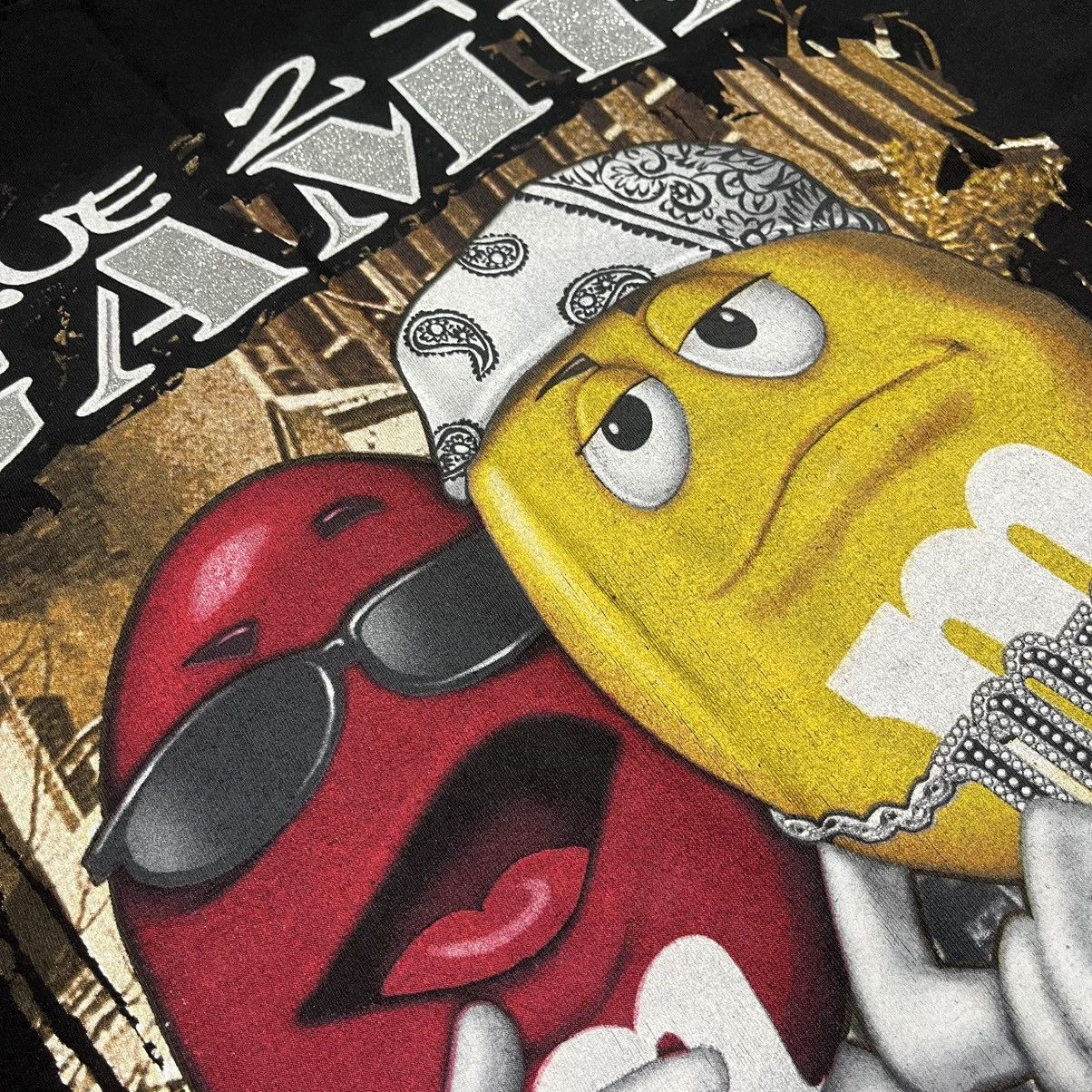Vintage baggy y2k gangsta m&m tee Size US XXL / EU 58 / 5 - 4 Thumbnail