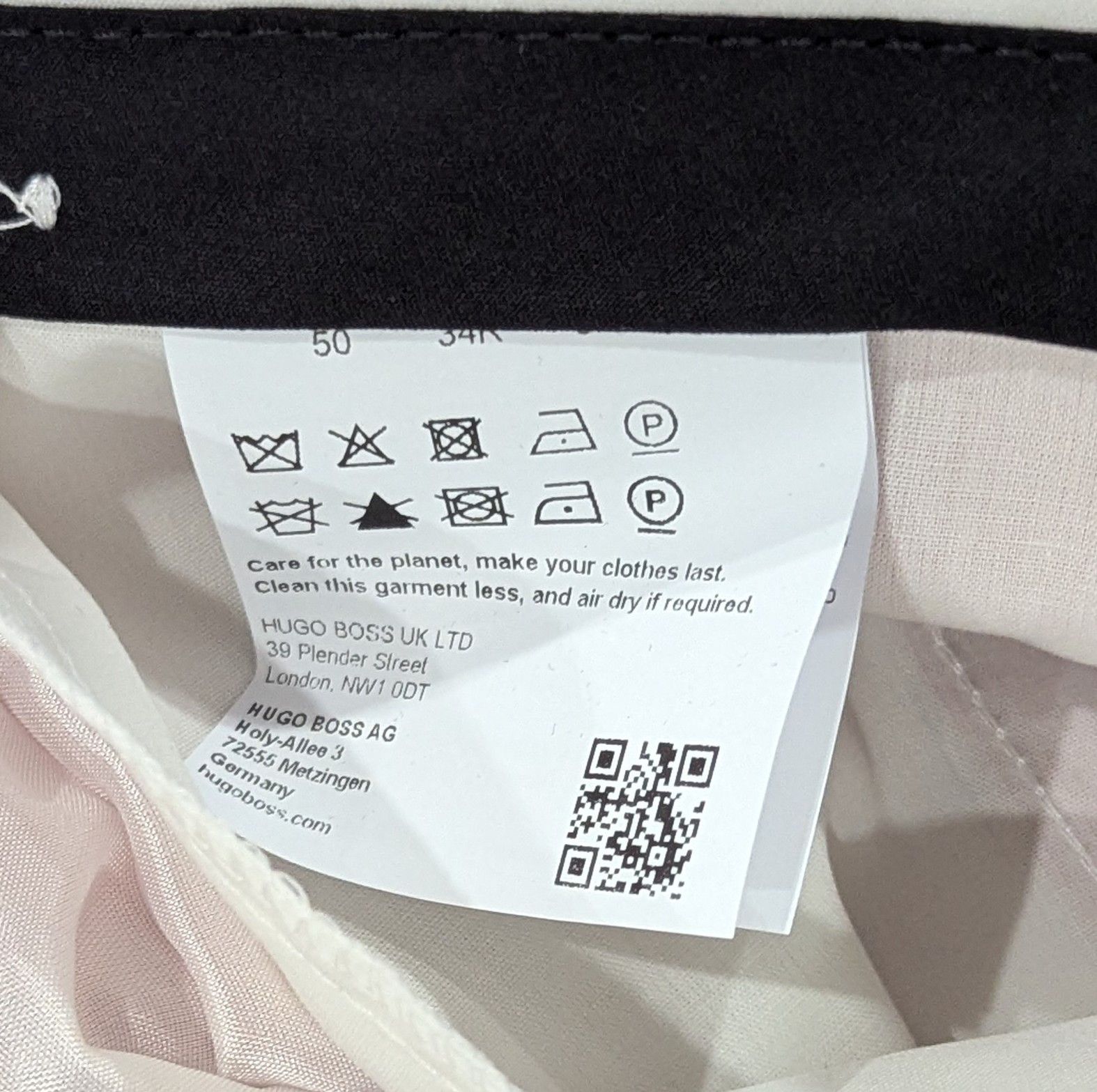 Hugo HUGO Hugo Boss "Hesten" Stretch Cotton Dress Pants Pink 34 Size US 34 / EU 50 - 6 Thumbnail