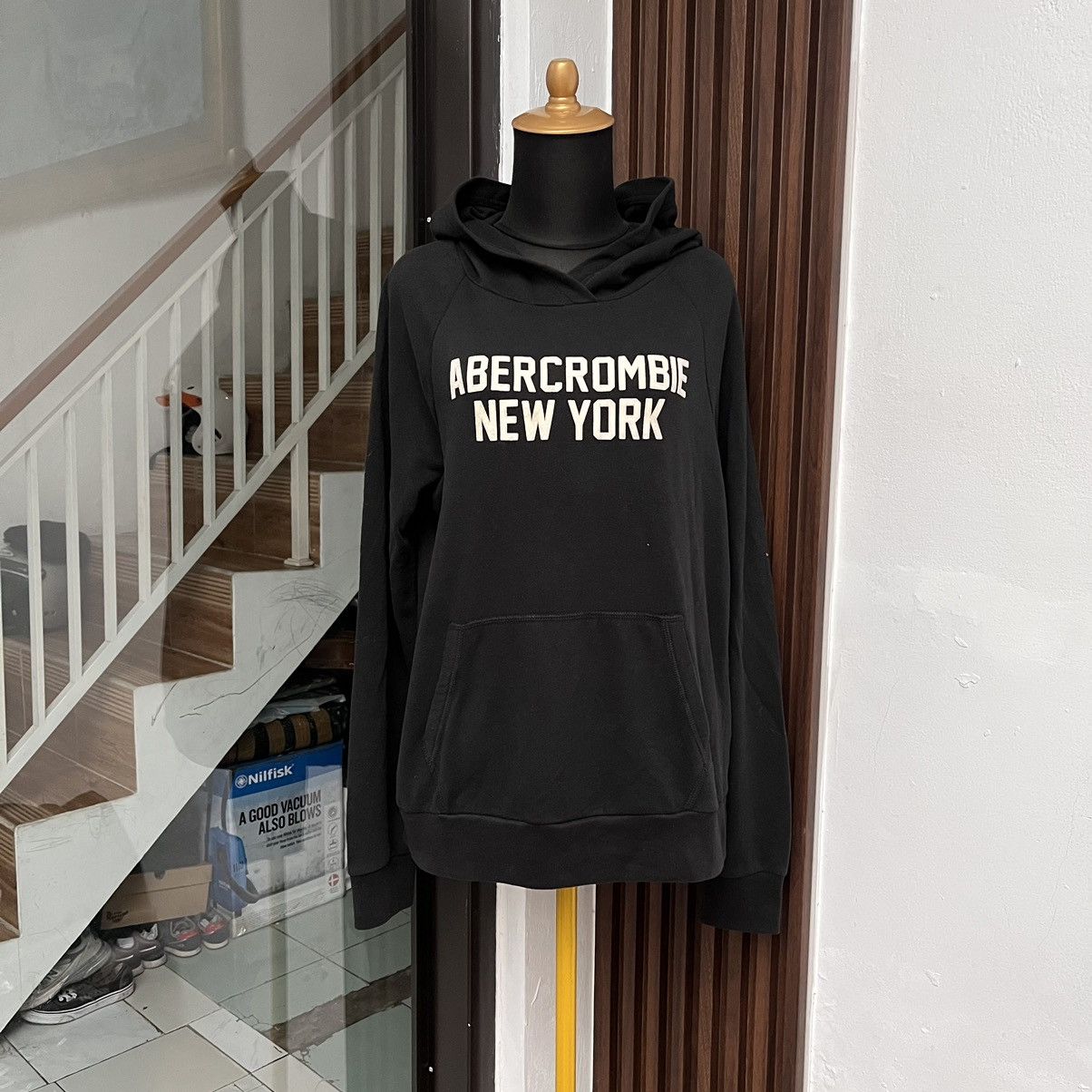 Abercrombie & Fitch New Old Stock Abercrombie & Fitch New York Pull Over Hoodie Size L / US 10 / IT 46 - 1 Thumbnail