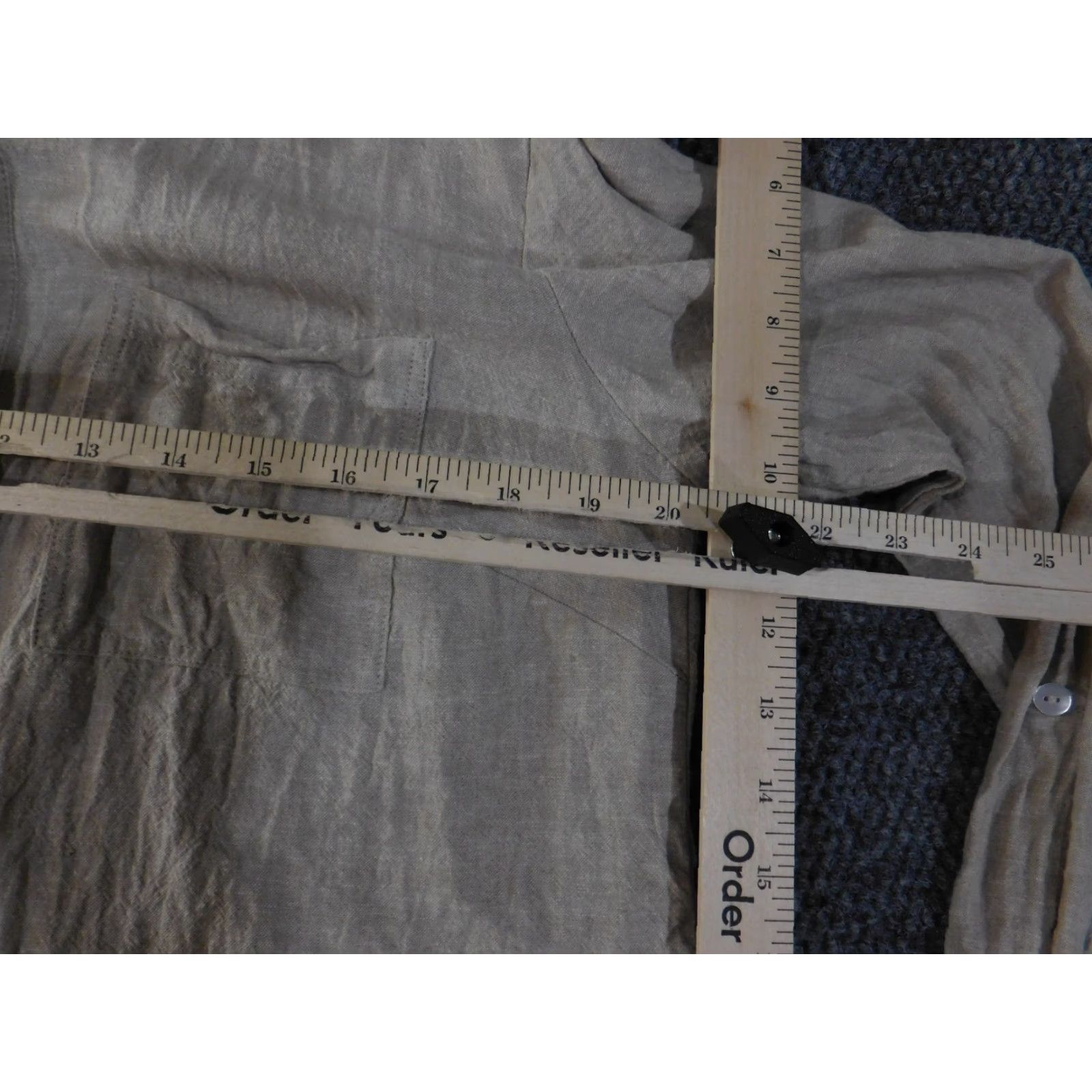 Vintage Susan Graver Shirt Womens S Beige Taupe Linen Blend Button Front Casual Blouse Regular Knit Size S / US 4 / IT 40 - 5 Thumbnail