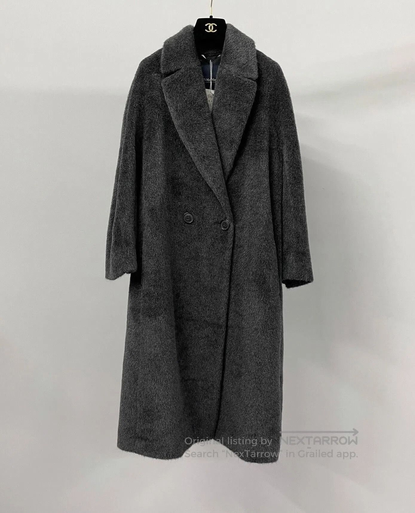 Max Mara S'MaxMara Gray Alpaca Coat. Size XXS / US 00 / IT 34 - 1 Thumbnail