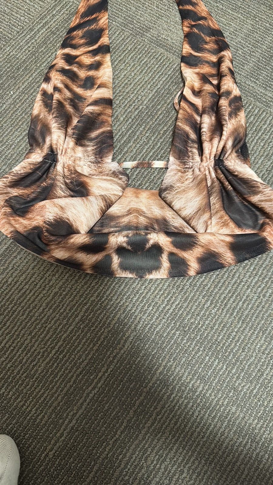 Other Leopard Print Halter Top Size XS / US 0-2 / IT 36-38 - 1 Thumbnail