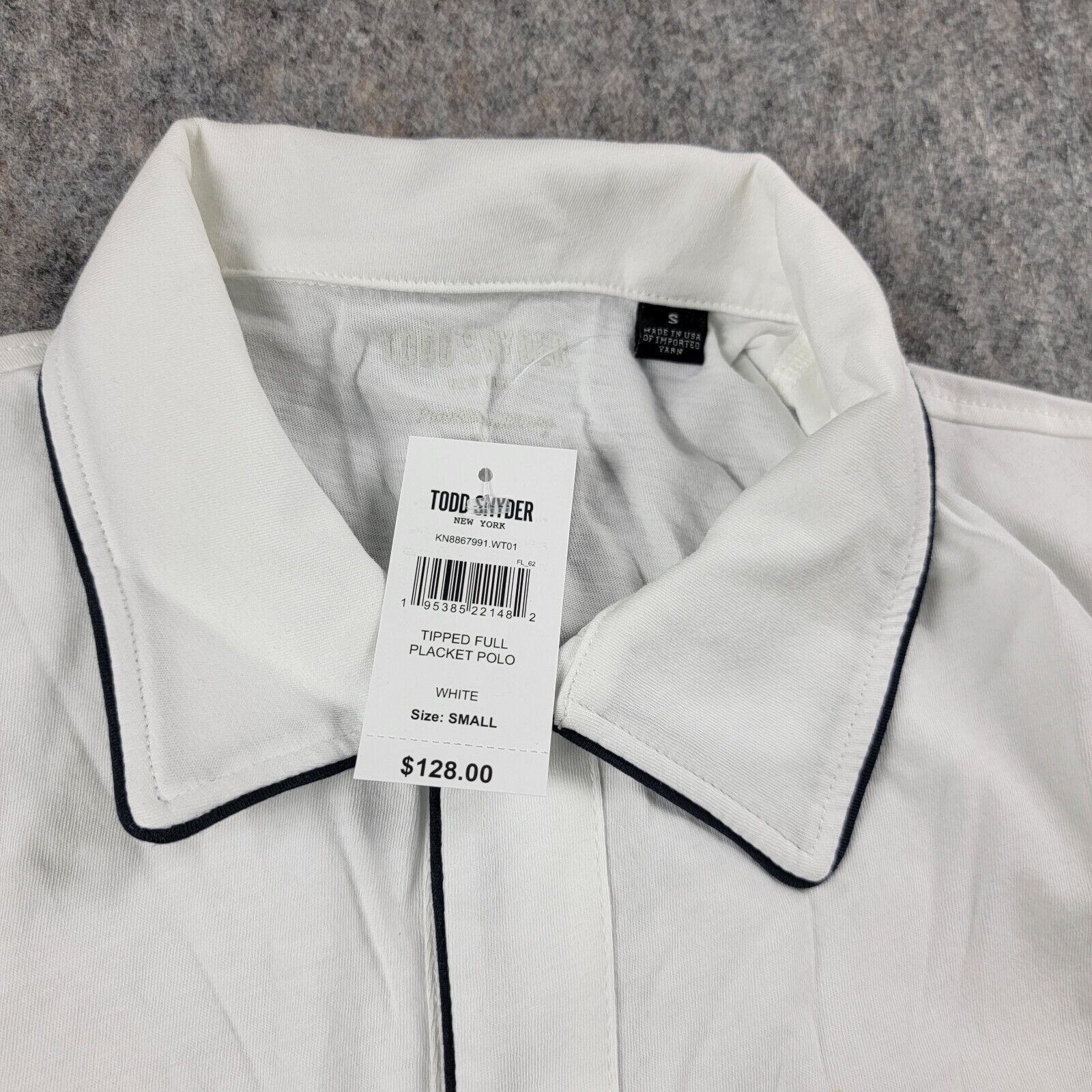 Todd Snyder Todd Snyder Mens Tipped Full Placket Polo Sweater Size US S / EU 44-46 / 1 - 3 Thumbnail