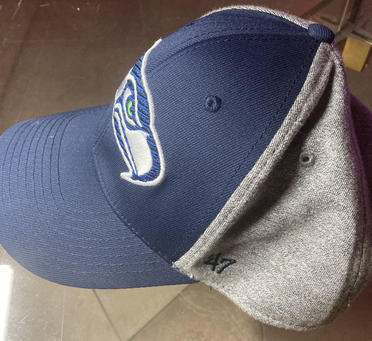 New Era Seattle Seahawks NFL 47 Brand Contender Stretch Flex Fit hat Size ONE SIZE - 4 Thumbnail
