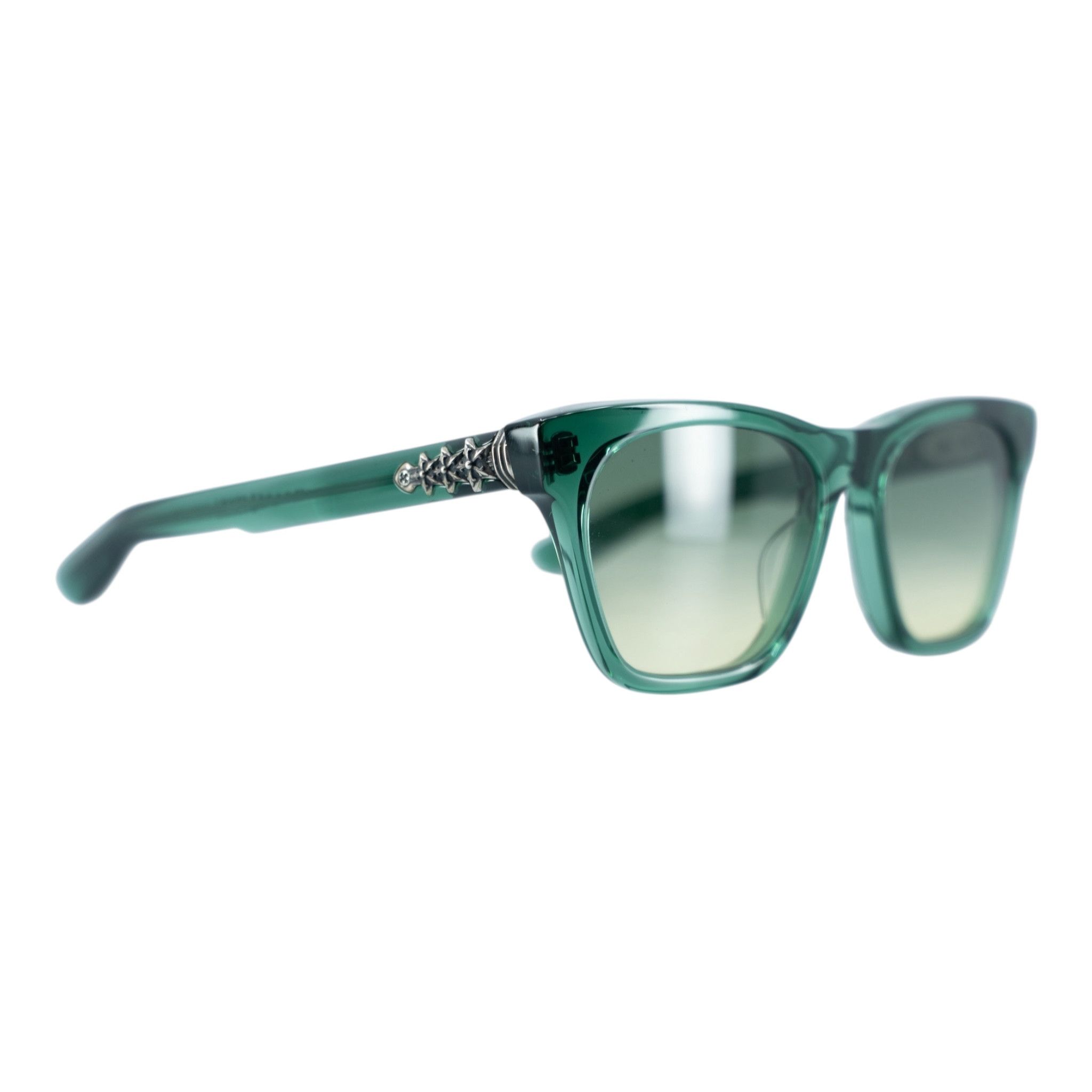 Chrome Hearts Clitterati Sunglasses Transparent Emerald Silver Size ONE SIZE - 1 Thumbnail