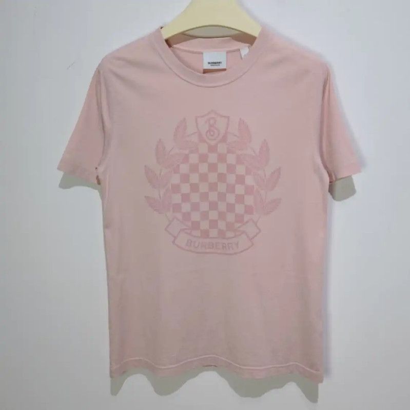 Burberry Burberry Pink Cotton Women's T-Shirt Size XS / US 0-2 / IT 36-38 - 1 Thumbnail