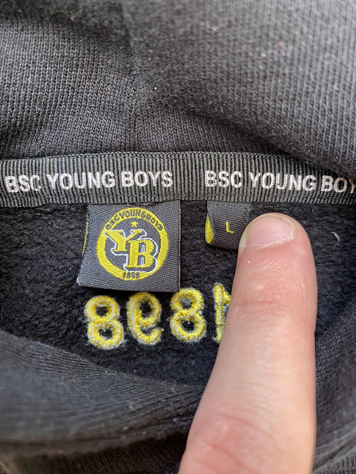 Vintage Vintage Young Boys Hoodie Football BSC Size US L / EU 52-54 / 3 - 6 Thumbnail