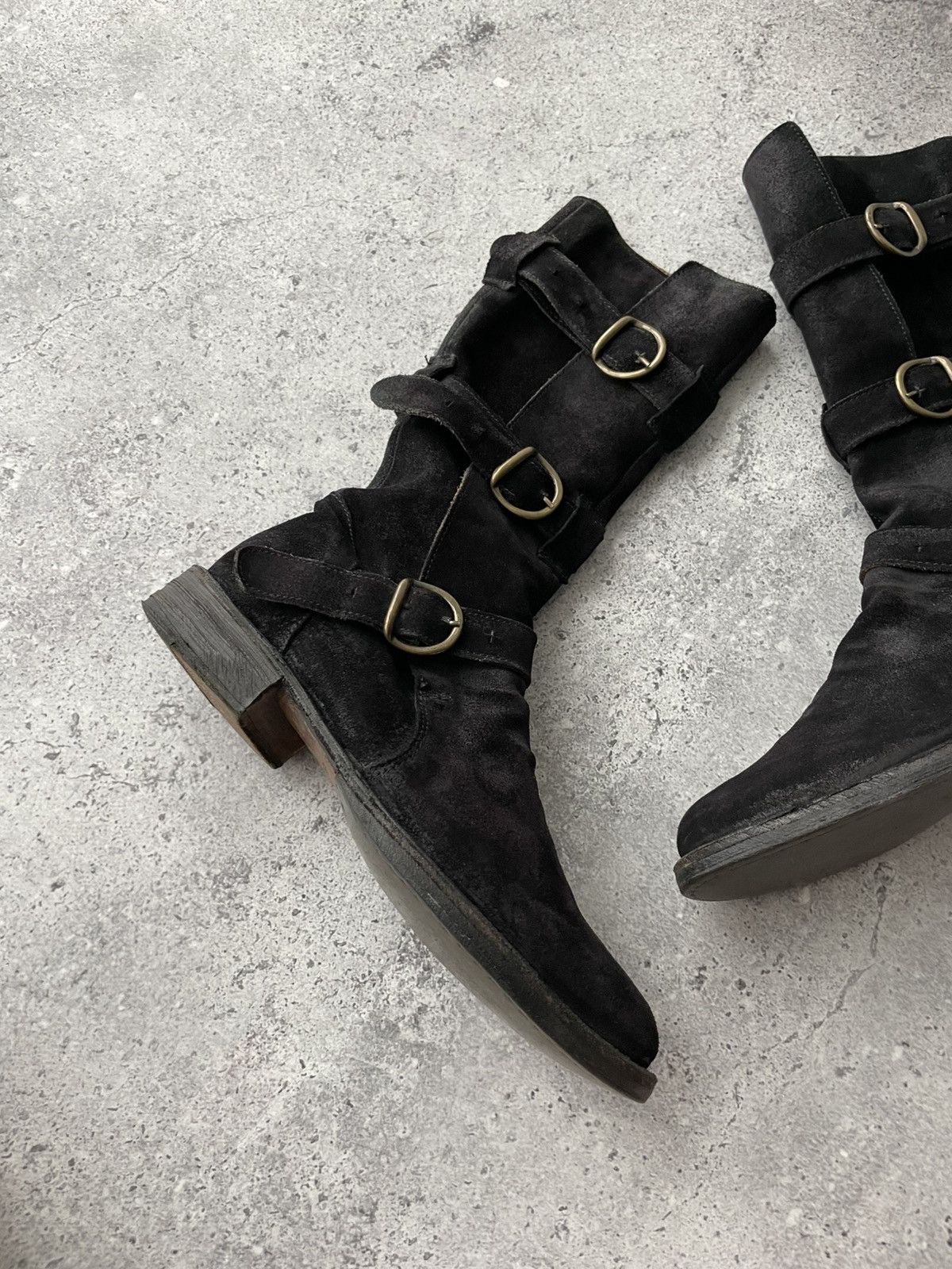 Fiorentini + Baker FIORENTINI+BAKER 3 Buckle Black Suede Iconic Boot Us 7,5 Size US 8 / IT 38 - 6 Thumbnail