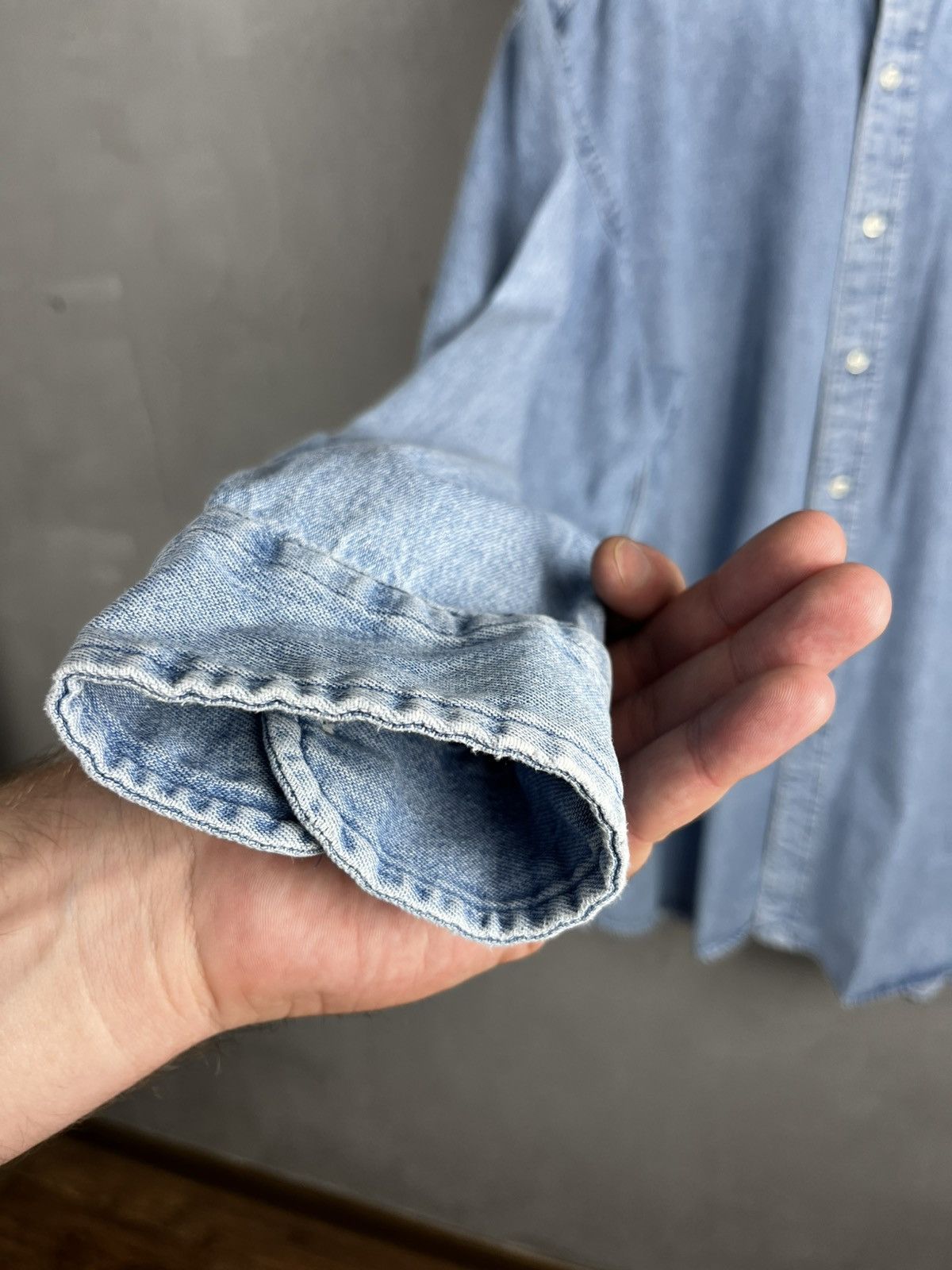 Polo Ralph Lauren Ralph Lauren button shirt denim vintage Rare ! Size US XL / EU 56 / 4 - 7 Thumbnail