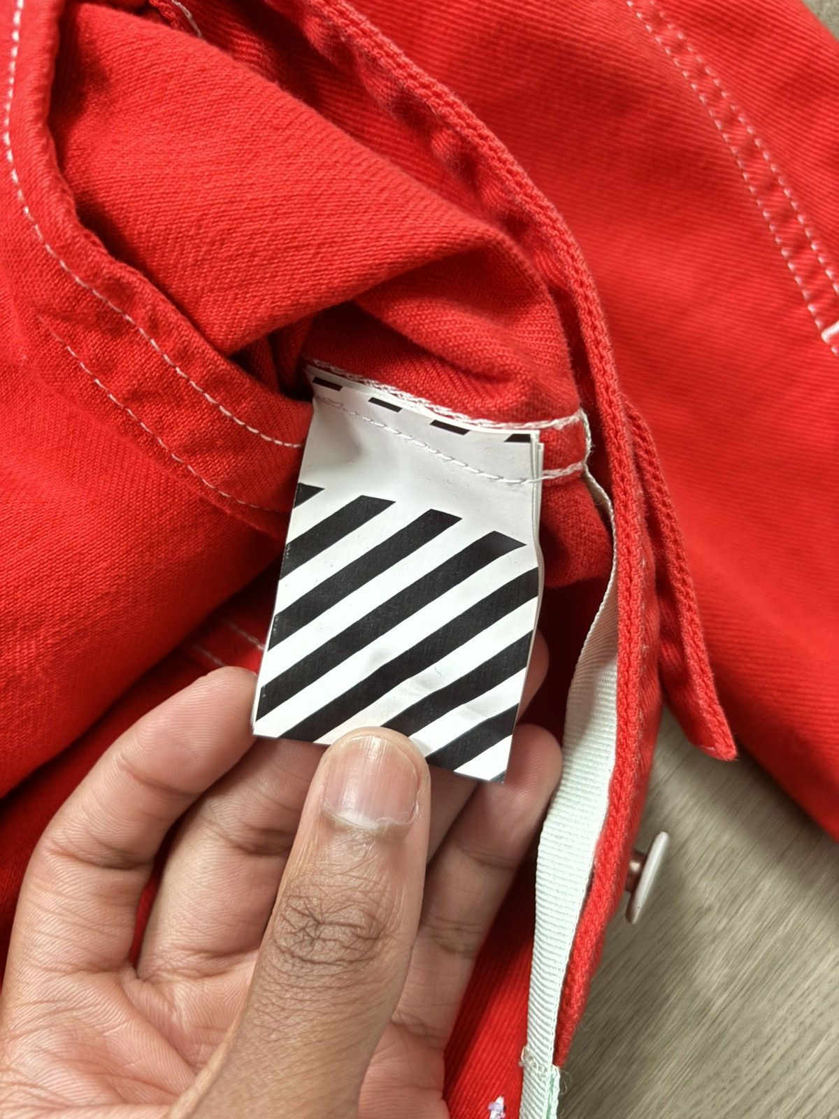 Off-White x Virgil Abloh “Flaming Skulls” Denim Jacket