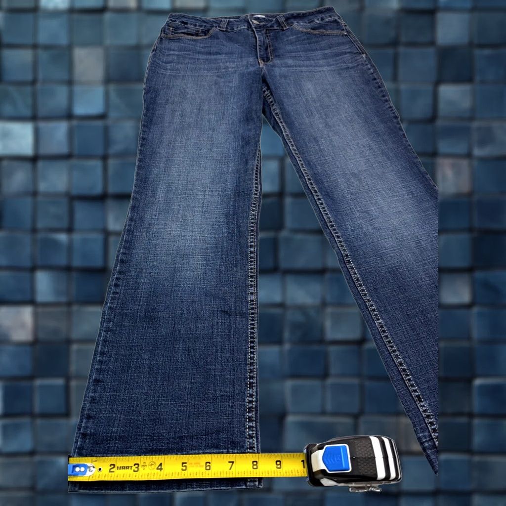Lee LEE Riders Mid Rise Straight Leg Jeans Women 12M Blue Denim 32x28 Classic Fit Jeans Size 34" / US 12 / IT 48 - 1 Thumbnail