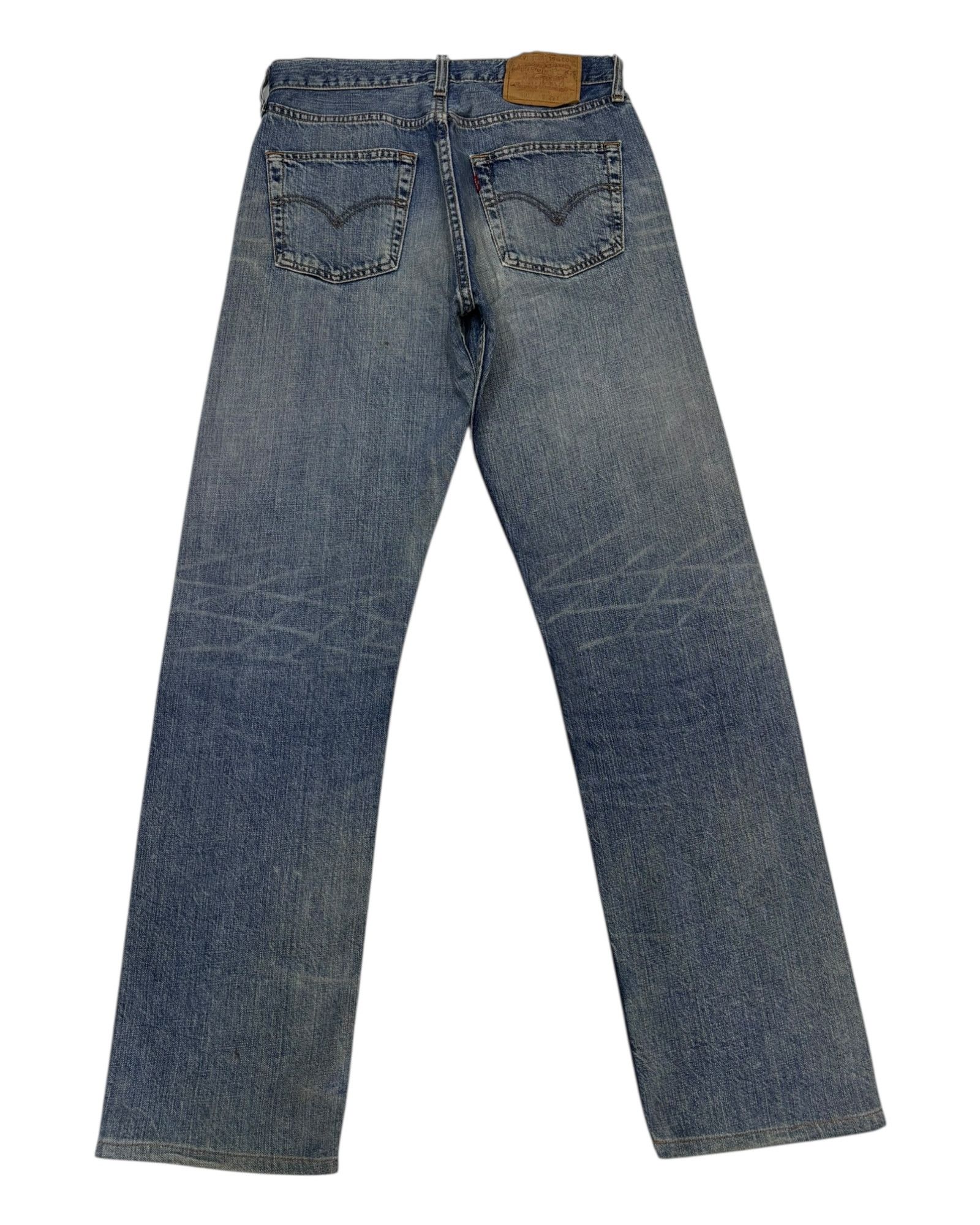Levi's Vintage Levis 501 Distressed Denim Faded Jean Size US 29 - 2 Thumbnail