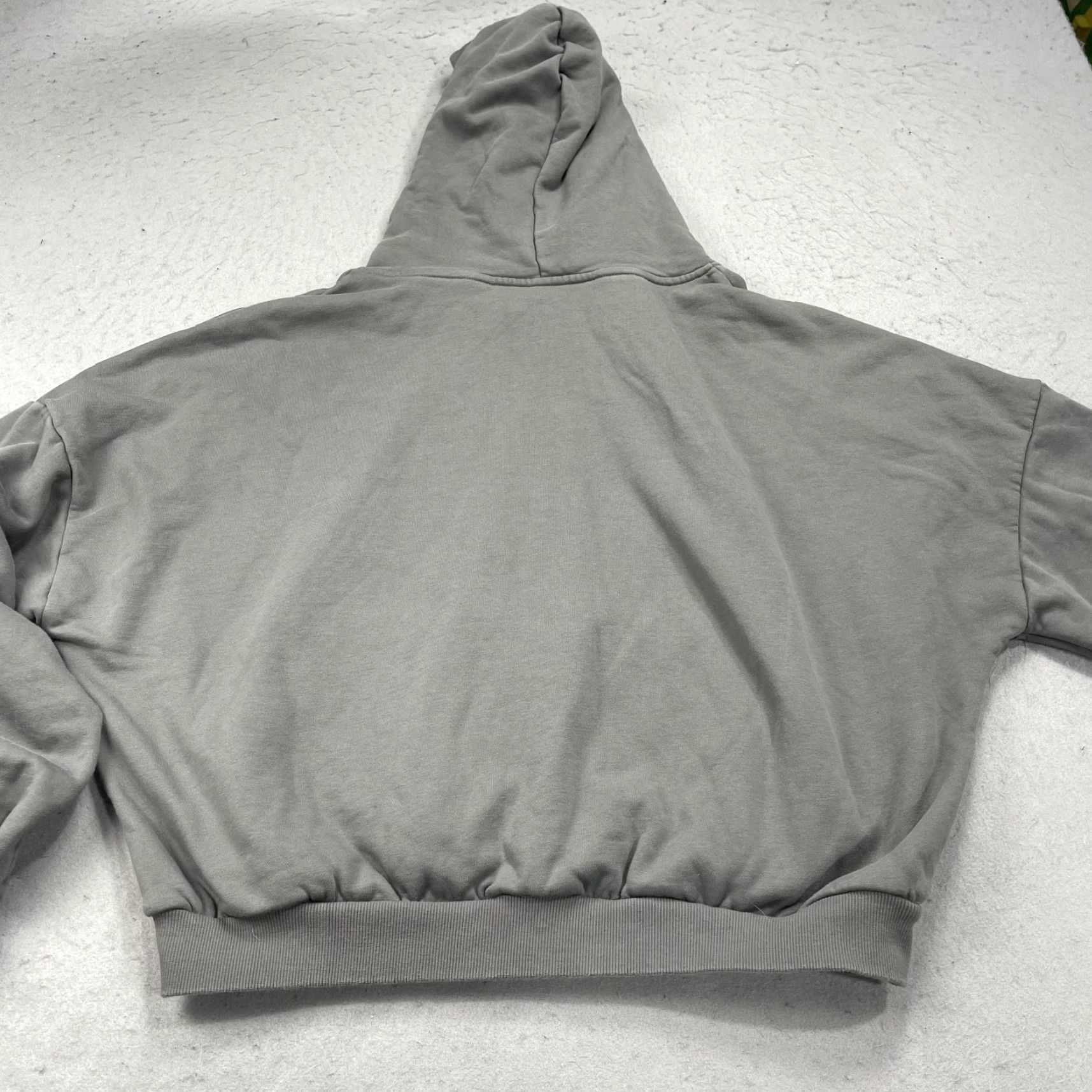 Vintage POPFLEX Hoodie Womens XL Gray Fleece Sweatshirt Gym Oversized Athleisure Pullover Zip Pocket Embroidered Logo Size XL / US 12-14 / IT 48-50 - 6 Thumbnail