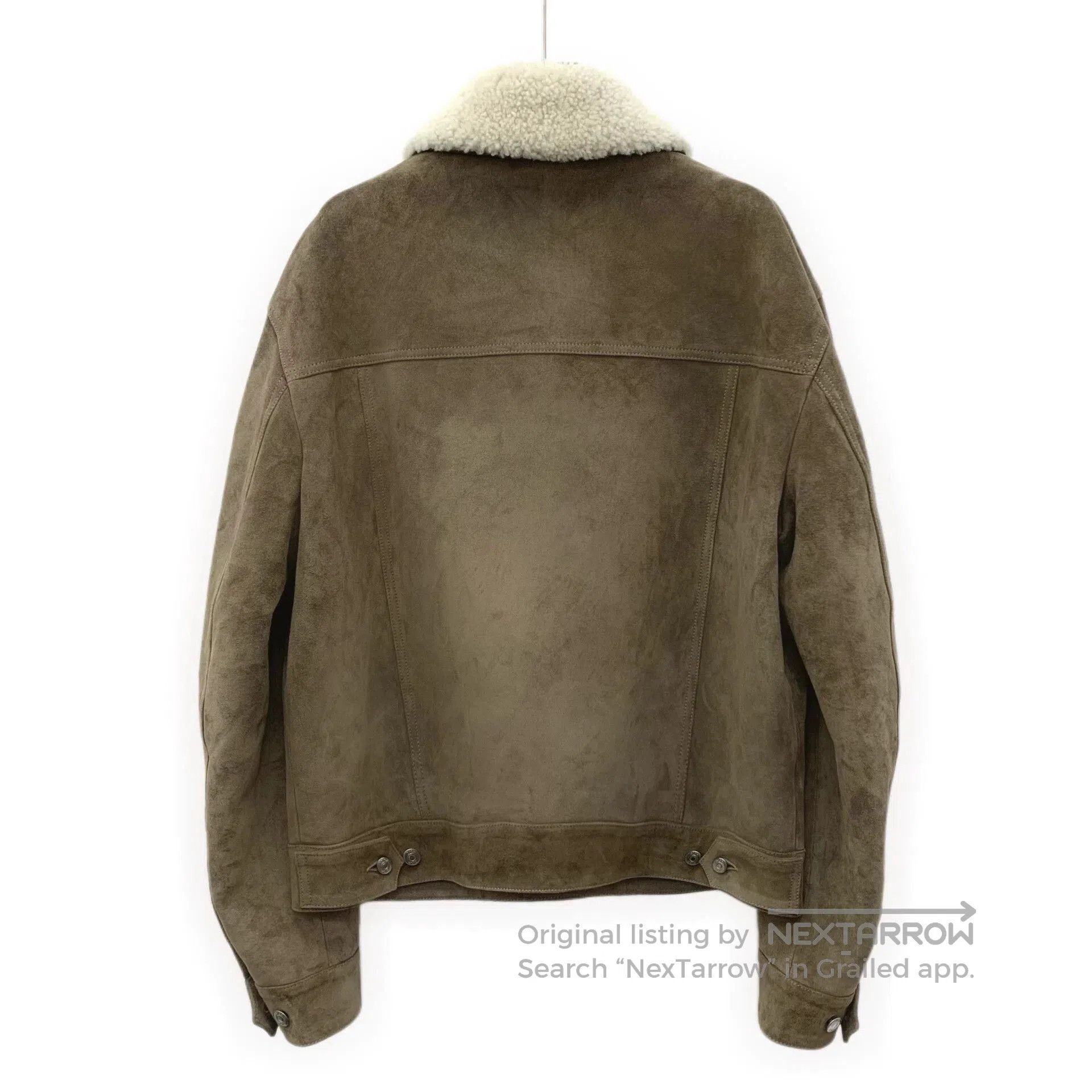 Dior dior khaki leather long sleeve jacket. Size US L / EU 52-54 / 3 - 2 Thumbnail