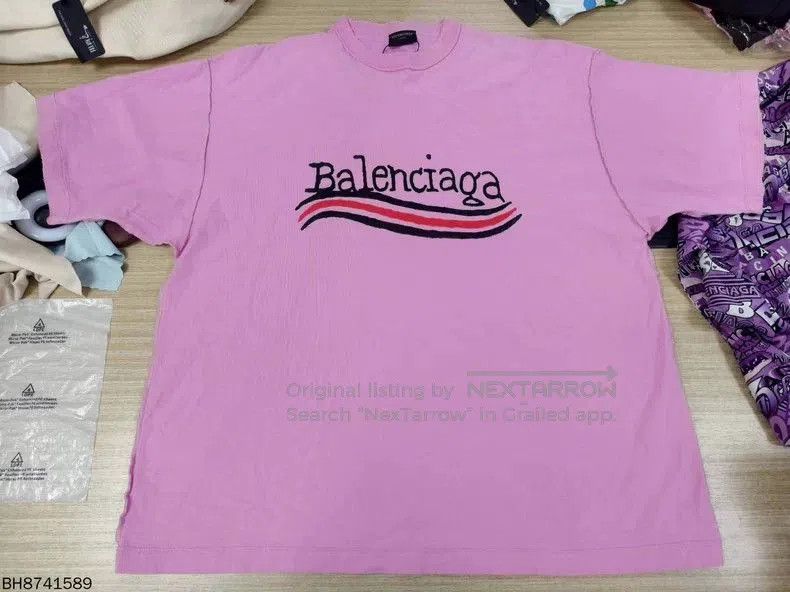 Balenciaga Balenciaga Solid Logo Print Short Sleeve. Size US L / EU 52-54 / 3 - 2 Thumbnail