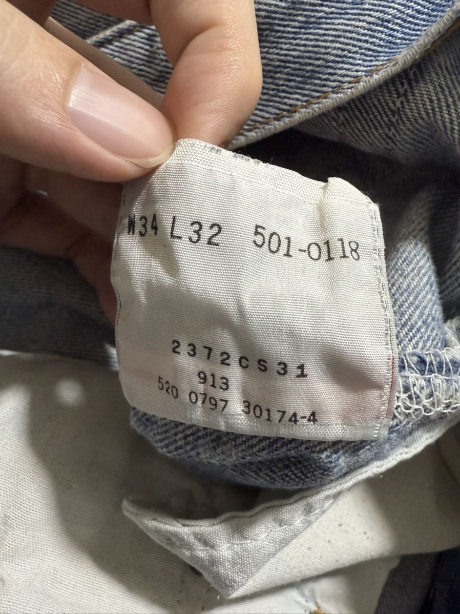 Levi's Vintage 90s Levi's 501 Made in USA Distressed Size US 34 / EU 50 - 10 Thumbnail
