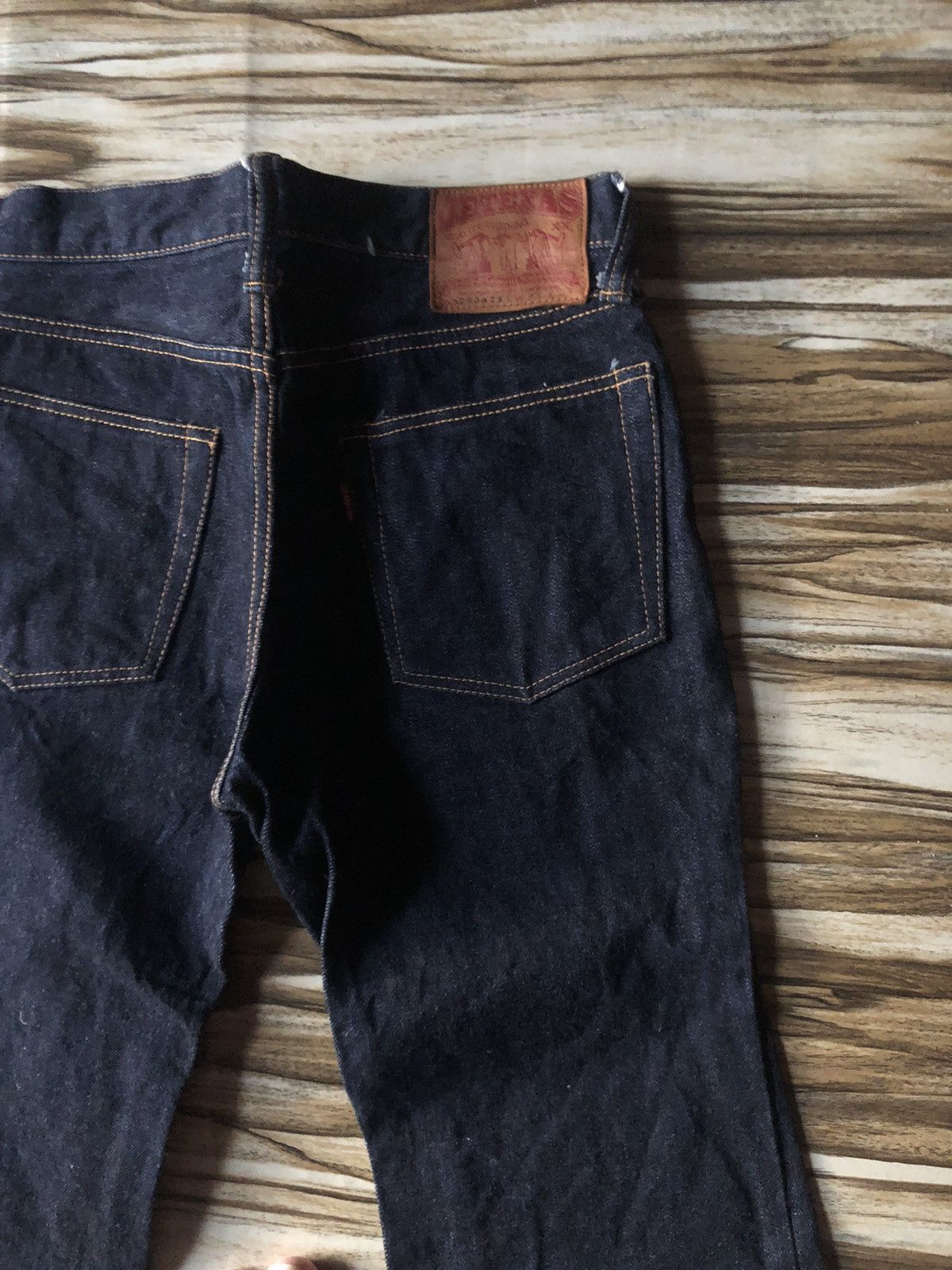 Samurai Jeans NOS Lot RB587XX JeTexas Indigo Denim Samurai Flare Baggy Size US 29 - 7 Thumbnail
