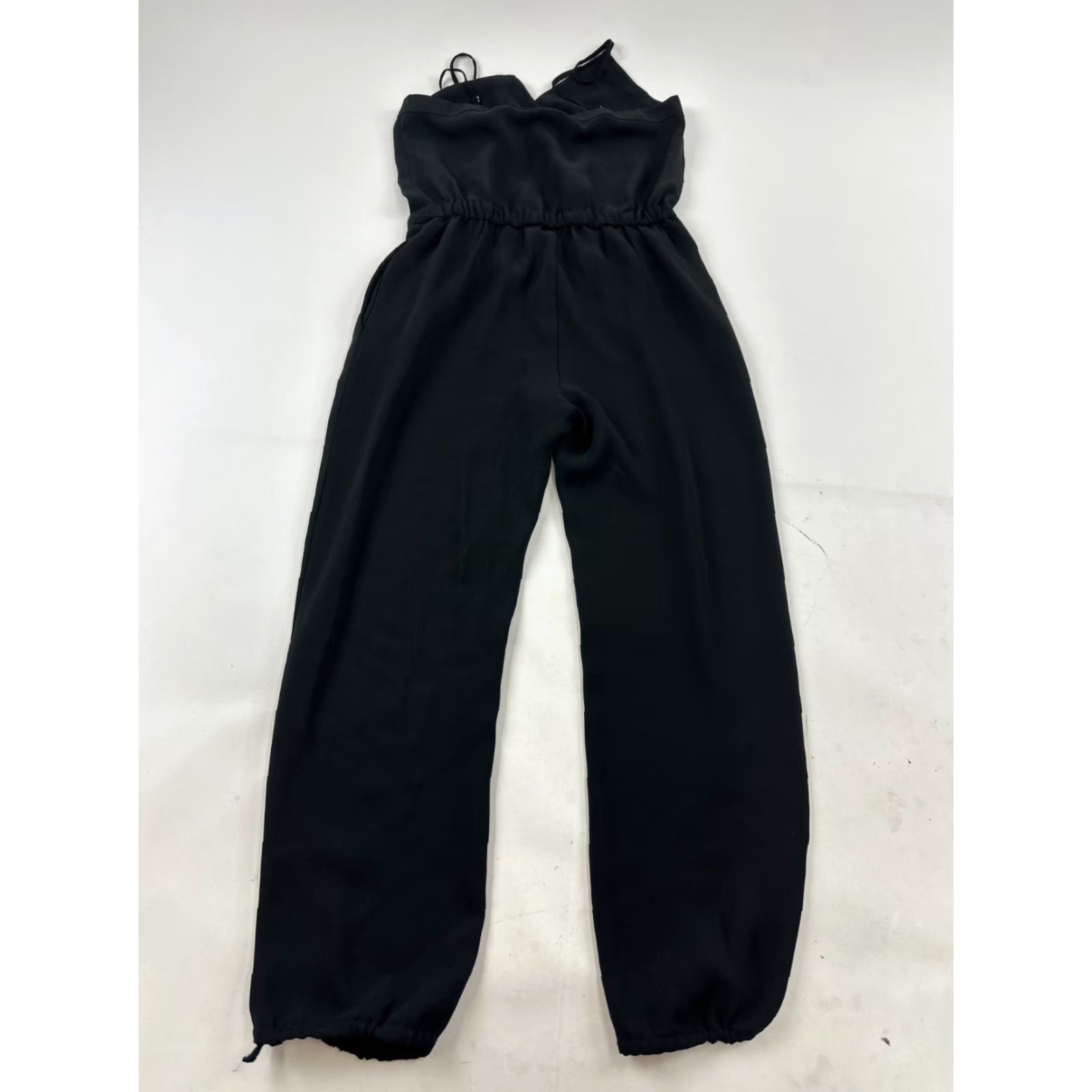 Madewell Madewell Jumpsuit Womens XS Black Casual Spaghetti Strap V-Neck Tapered Leg Size 26" / US 2 / IT 38 - 2 Thumbnail