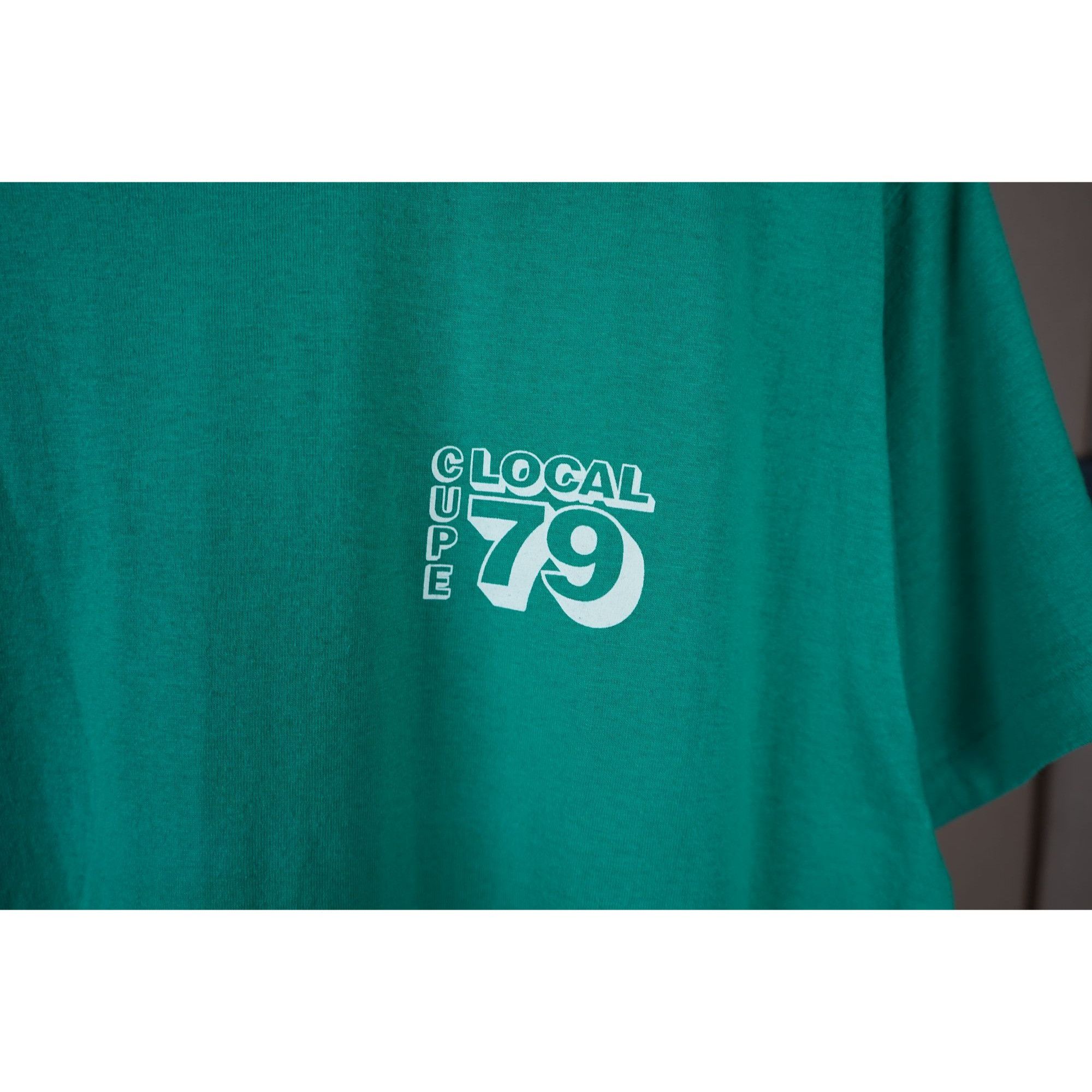 Vintage Green Cupe Local 79 Tshirt 90s Men's Large Regular Fit #460 Size US L / EU 52-54 / 3 - 3 Thumbnail