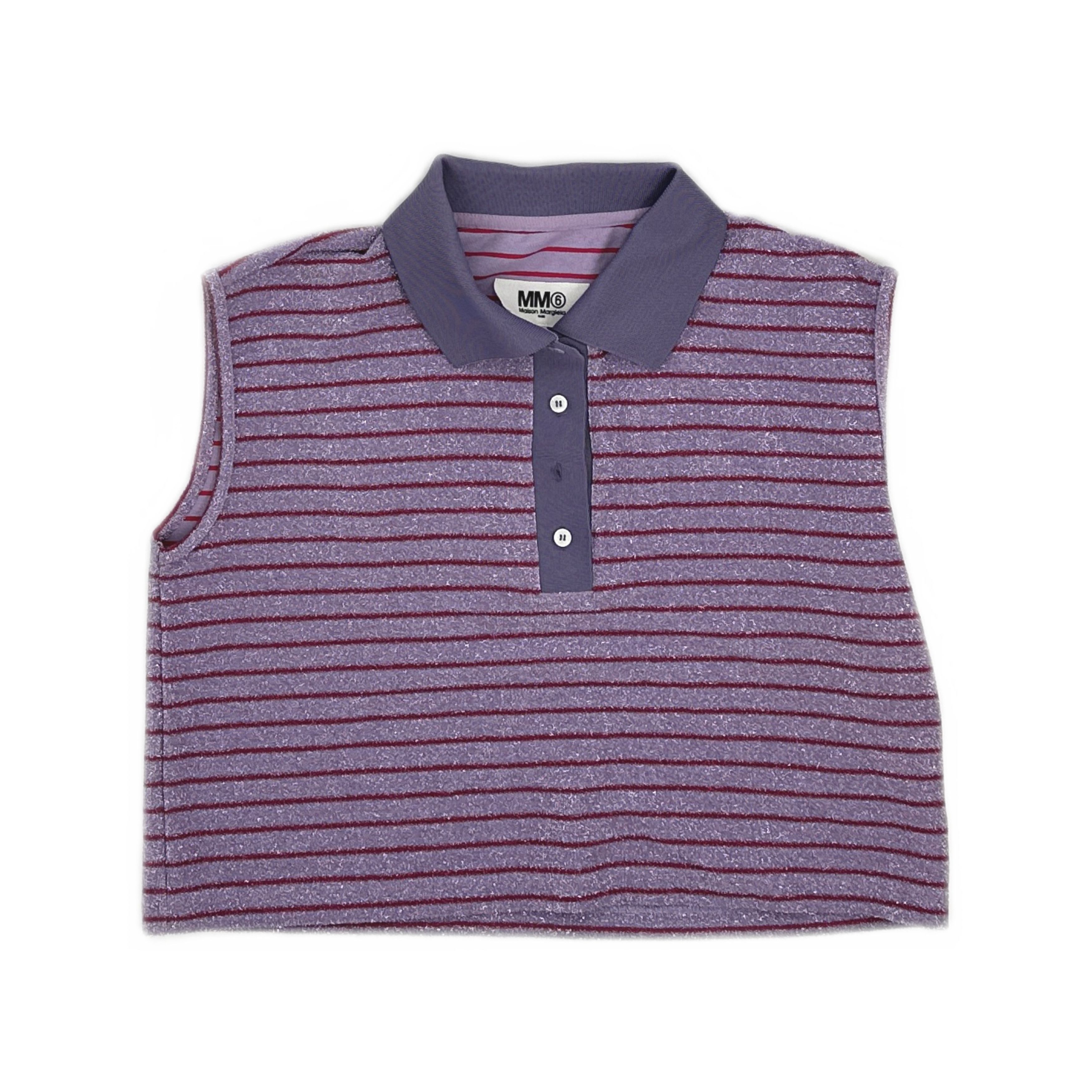 MM6 MM6 Maison Margiela Striped Sleeveless Polo Size S Size S / US 4 / IT 40 - 1 Thumbnail