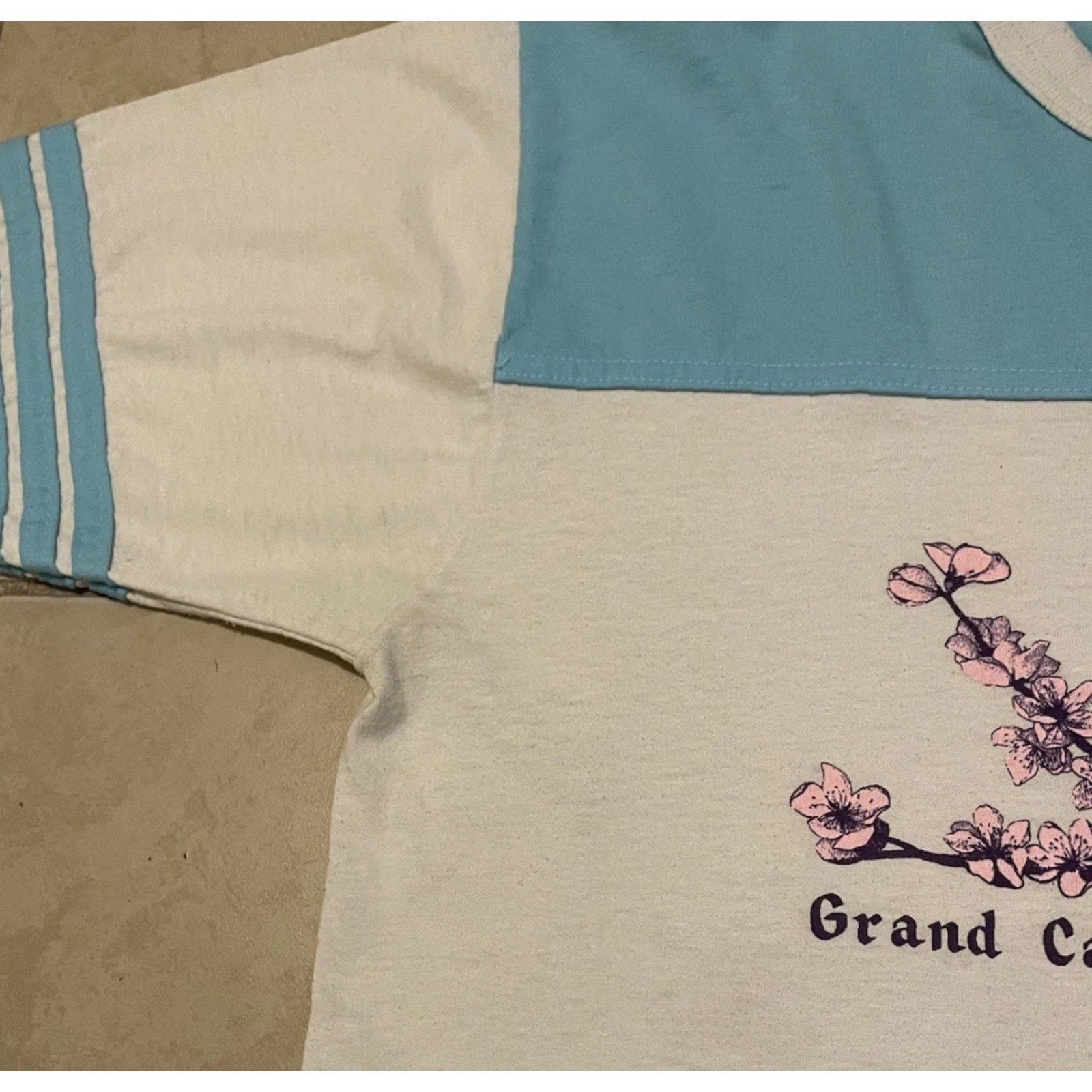 Vintage VINTAGE Grand Canyon Striped Shirt M L White Sun Graphic 80s 70s Biker Grunge USA T-Shirt Men Size US M / EU 48-50 / 2 - 5 Thumbnail
