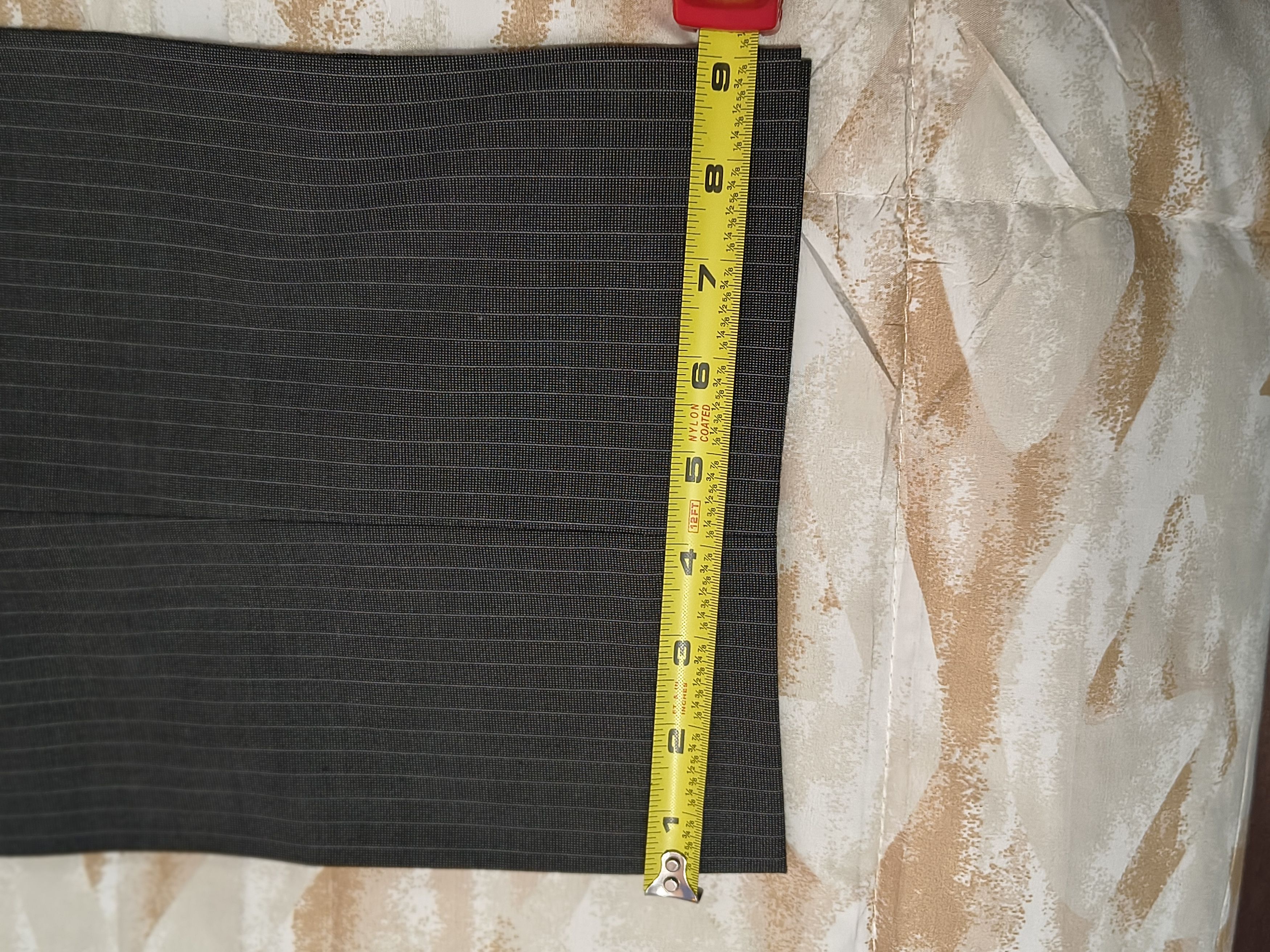 Murano ZAC MURANO 36x32 Men Grey stripe pant CLASSIC FIT FLAT FRONT Size US 36 / EU 52 - 2 Thumbnail
