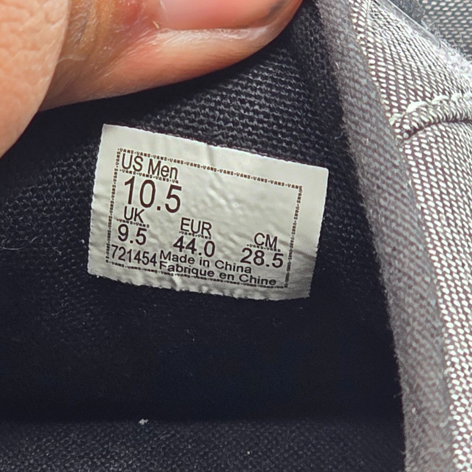 Vans Vans Bishop Mens Size 10.5 Gray Shoes Skateboarding Casual W Size US 10.5 / EU 43-44 - 7 Thumbnail