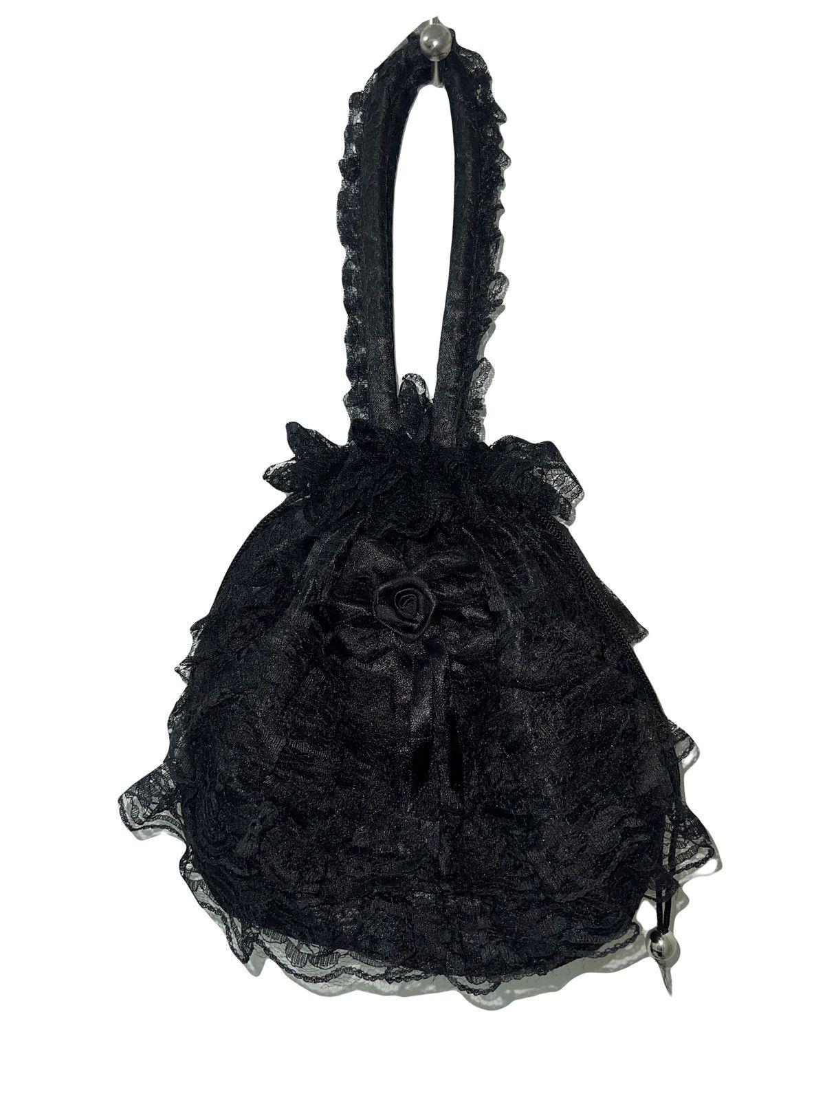 Japanese Brand Japanese gothic lace handle bag 🥀🖤 Size ONE SIZE - 3 Thumbnail