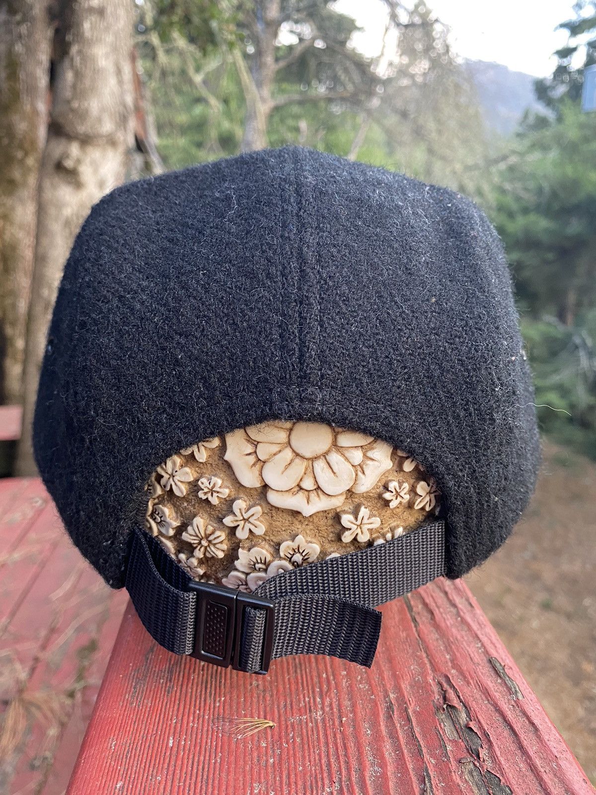 Supreme Supreme Harris tweed wool camp cap black Size ONE SIZE - 3 Thumbnail