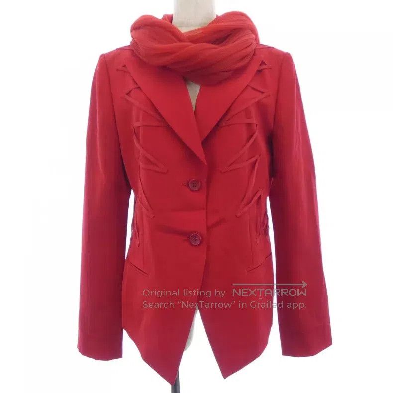 Issey Miyake Issey Miyake Stitch Scarf Jacket Size L / US 10 / IT 46 - 1 Thumbnail