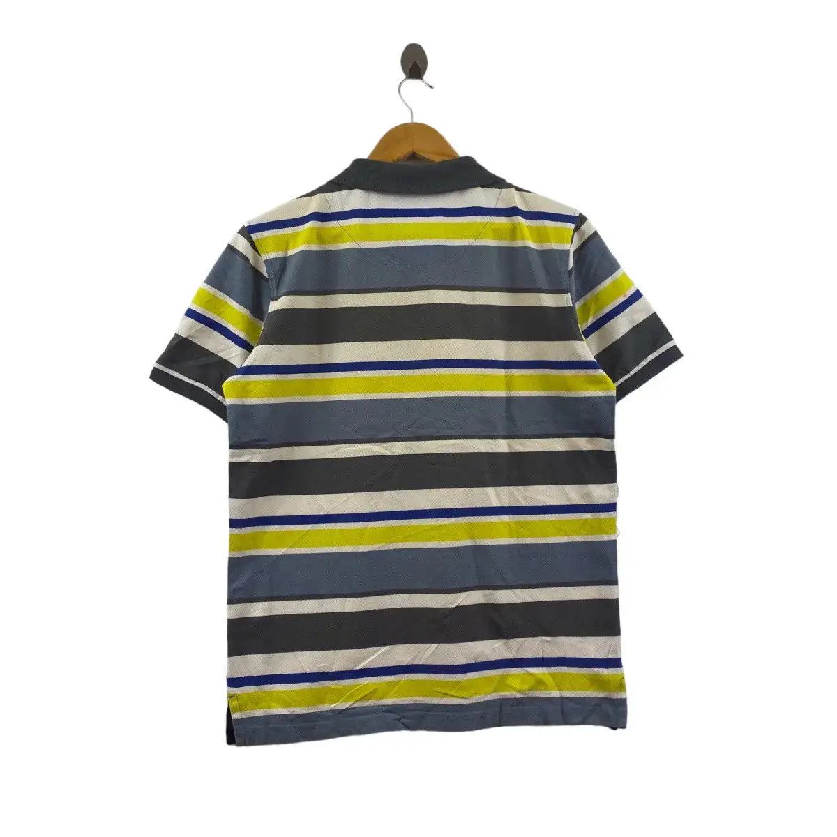 Vintage Vintage VOLKSWAGEN MOTORSPORT Striped Polo Tee Shirt Top Size US L / EU 52-54 / 3 - 6 Thumbnail