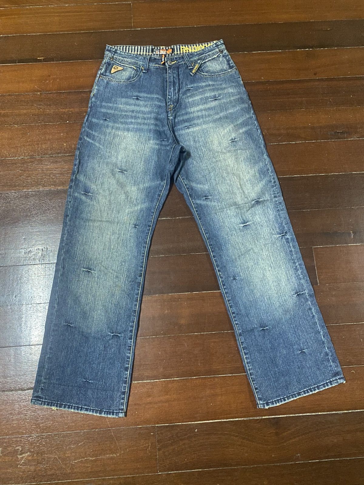 Akademiks Vintage Y2k Akdmks Grunge wide leg baggy Denim Size US 34 / EU 50 - 1 Thumbnail