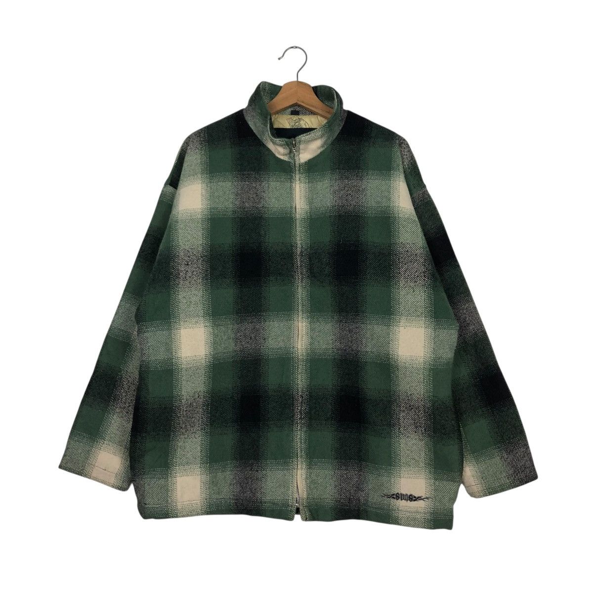 Japanese Brand 🔥VINTAGE WOOL ZIPPER JACKET SNOWBOARDS SIMS TARTAN DESIGN Size US S / EU 44-46 / 1 - 3 Thumbnail