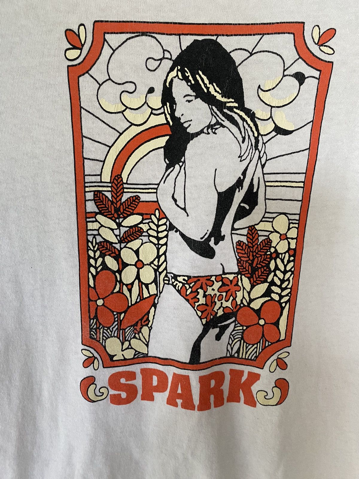 Girl Skateboards × Hook-Ups × Japanese Brand Vintage Y2K SPARK pin up sex tee Size US S / EU 44-46 / 1 - 4 Thumbnail