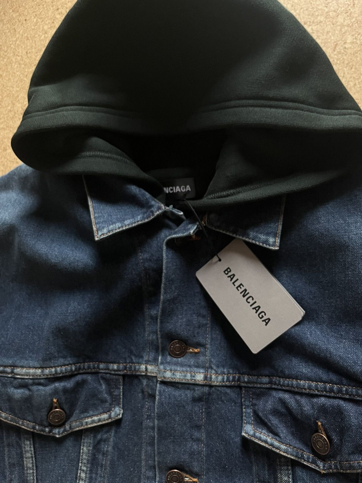Balenciaga *[Balenciaga] Balenciaga 18AW Twin Set Jeansjacke Mehrlagig Size US L / EU 52-54 / 3 - 4 Thumbnail