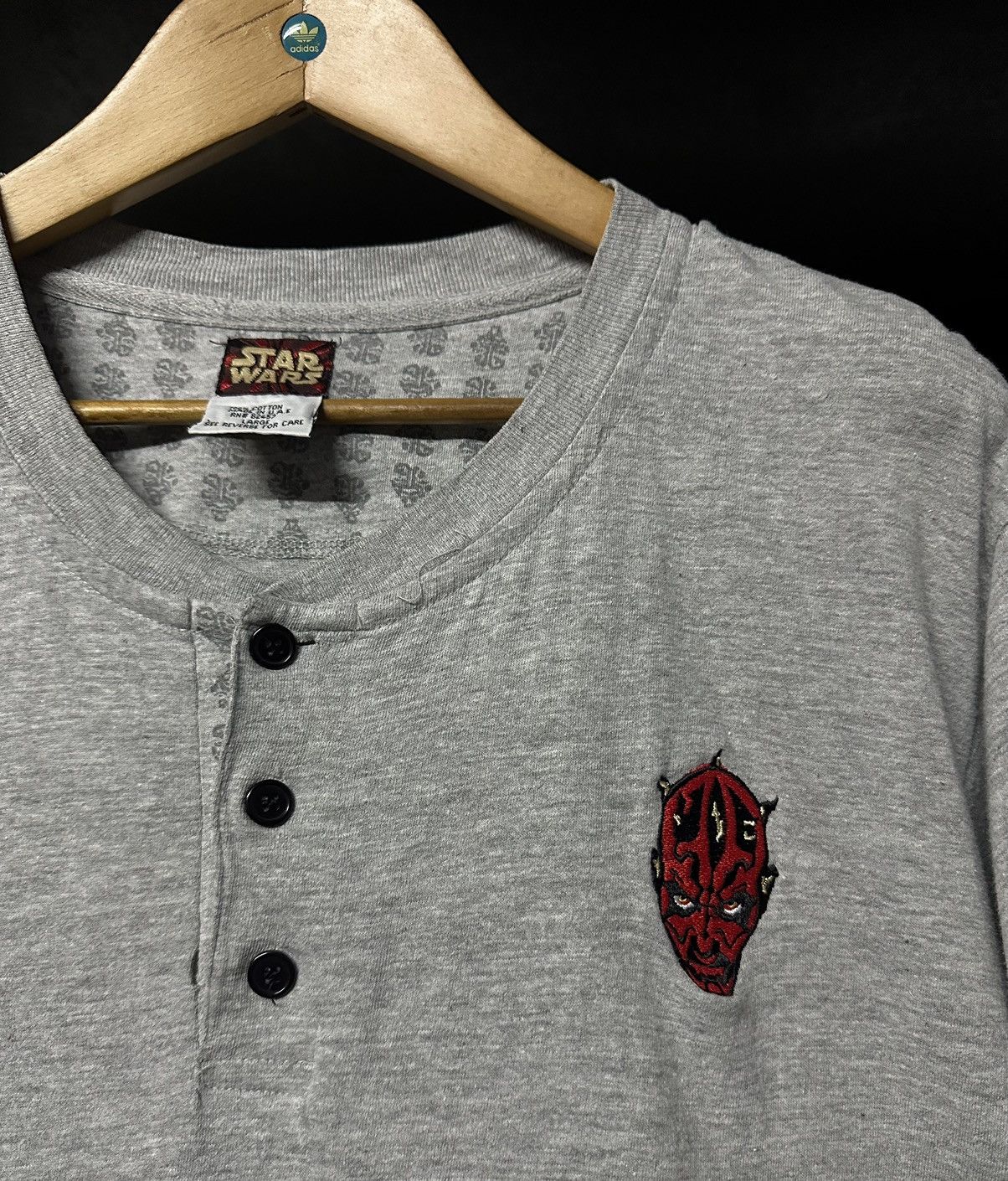 Star Wars × Vintage Vintage Star Wars Darth Maul Embroidered Logo Movie Tee Size US XL / EU 56 / 4 - 2 Thumbnail