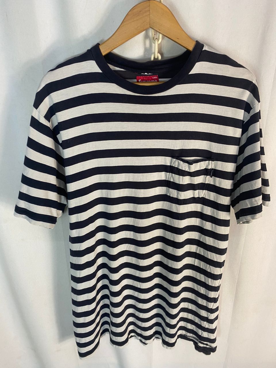 Supreme Supreme stripe single pocket tshirt Size US L / EU 52-54 / 3 - 3 Thumbnail