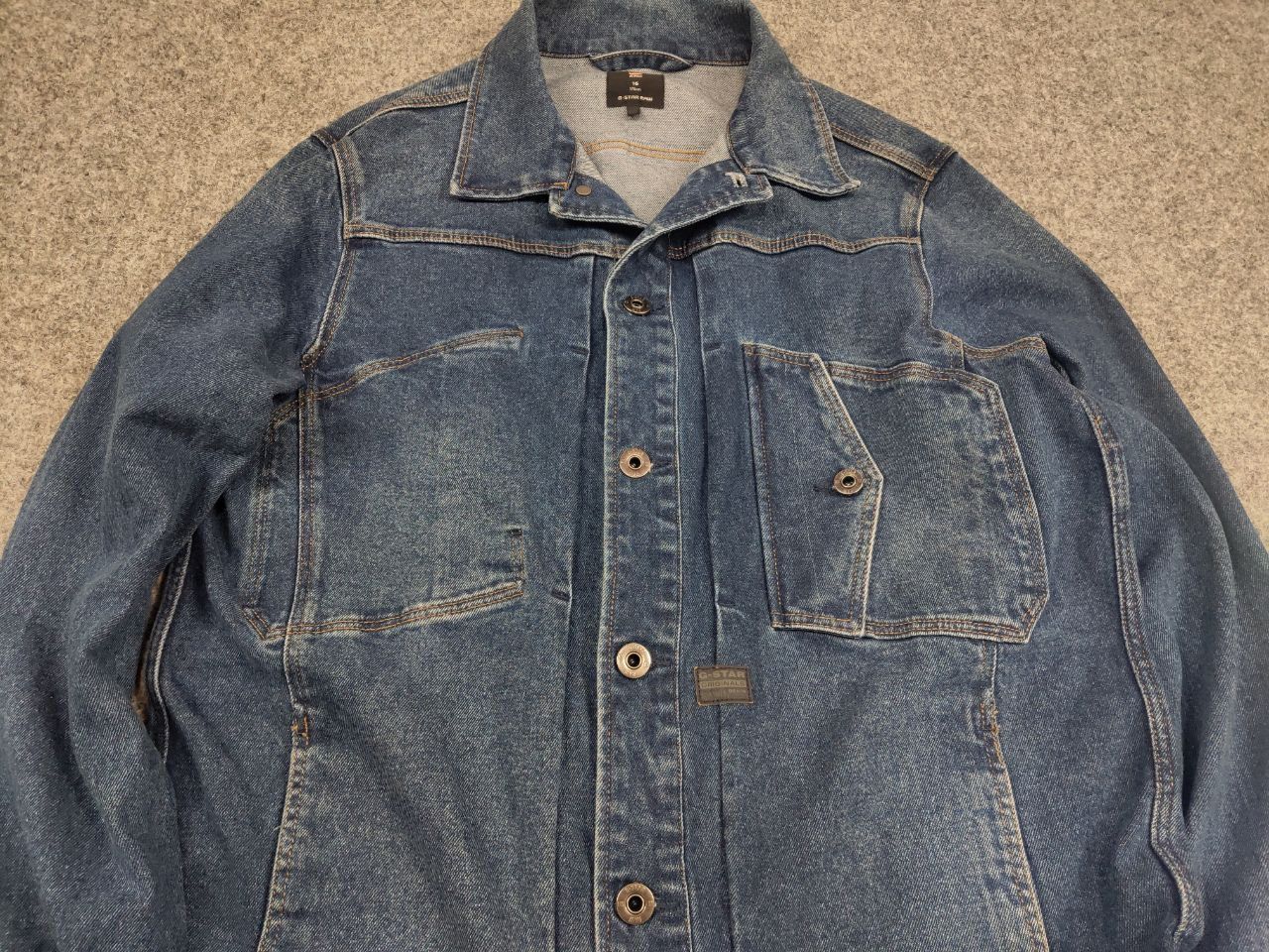 G-Star Vintage G Star Raw Scutar Light Faded Pocket Denim Jacket Size US S / EU 44-46 / 1 - 5 Thumbnail