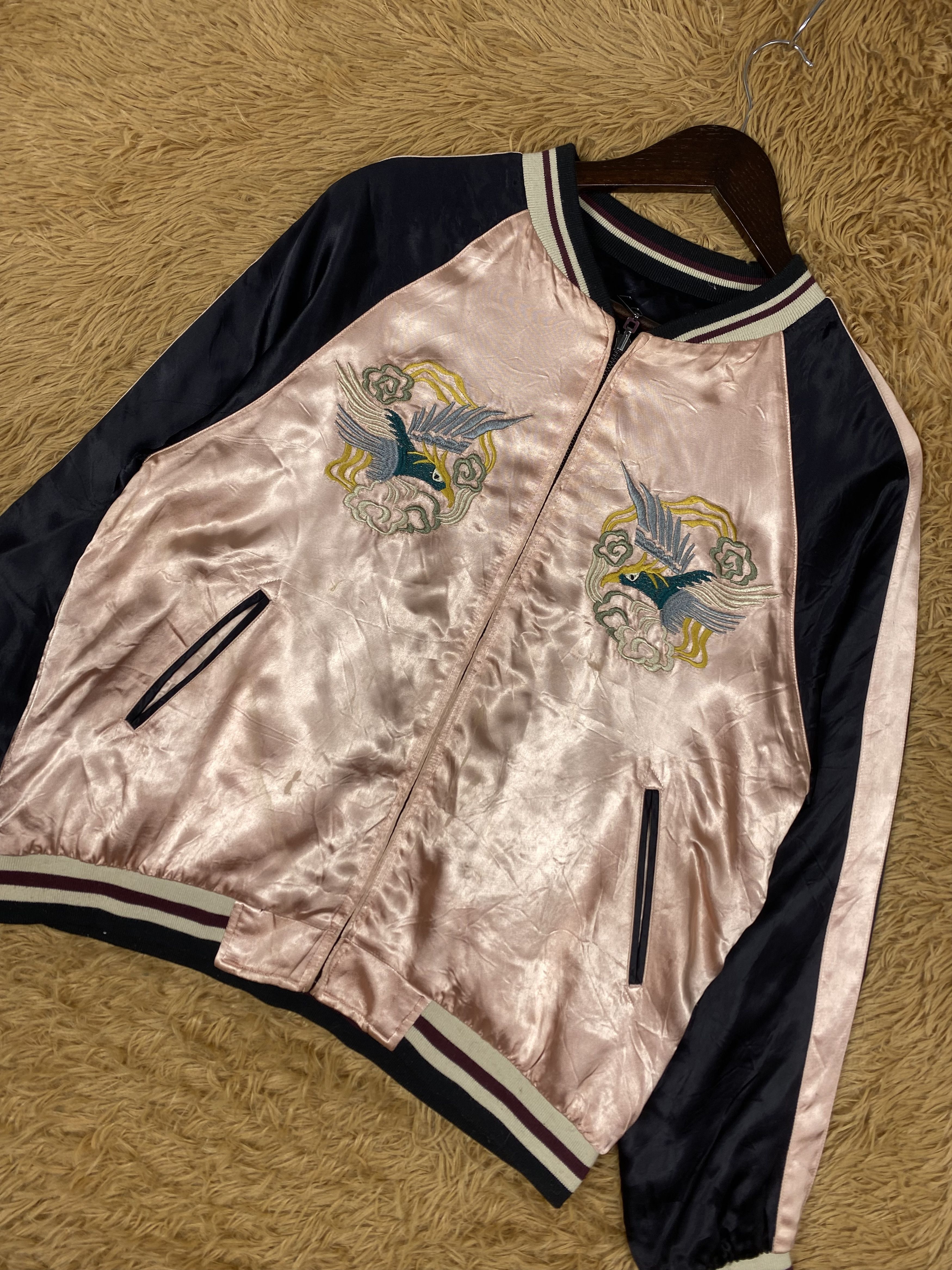 Zara Vintage Zara Sukajan Varsity Jacket DJ1089 Size S / US 4 / IT 40 - 3 Thumbnail
