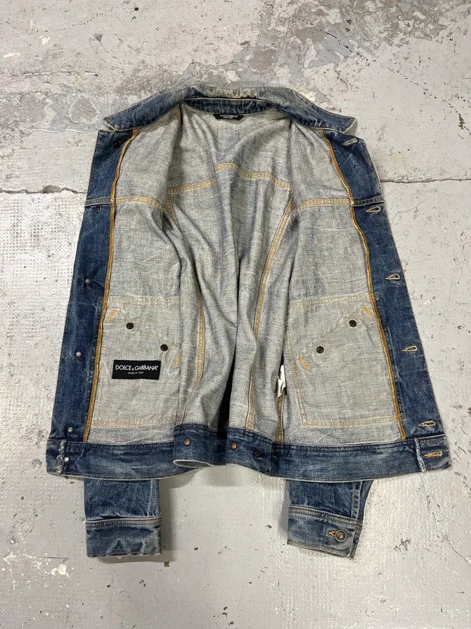 Dolce & Gabbana 2000s Dolce & Gabbana Raw Blue Denim Jacket Size US M / EU 48-50 / 2 - 10 Thumbnail