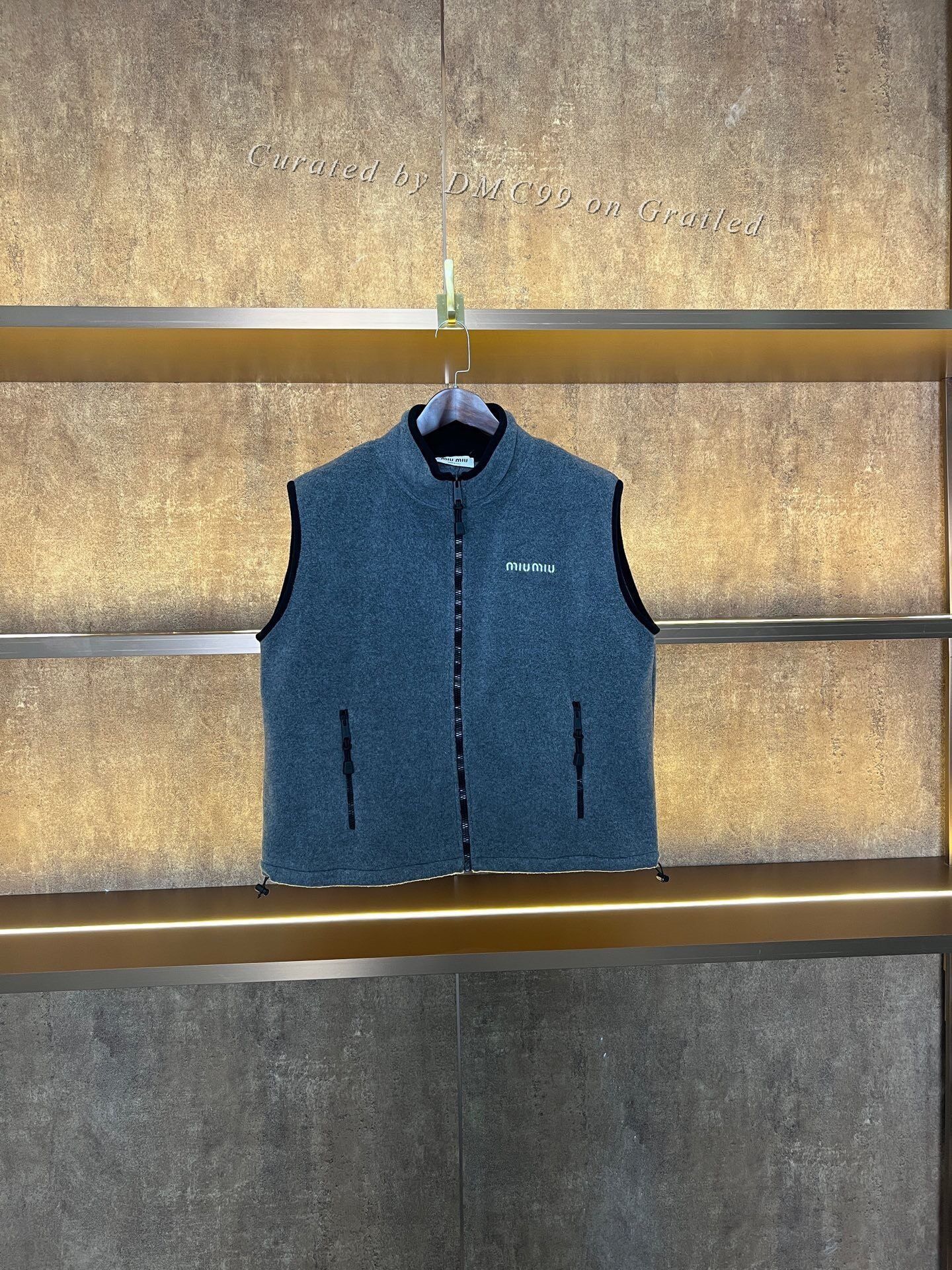 Miu Miu Miumiu Gray Zip Vest Size XS / US 0-2 / IT 36-38 - 1 Thumbnail
