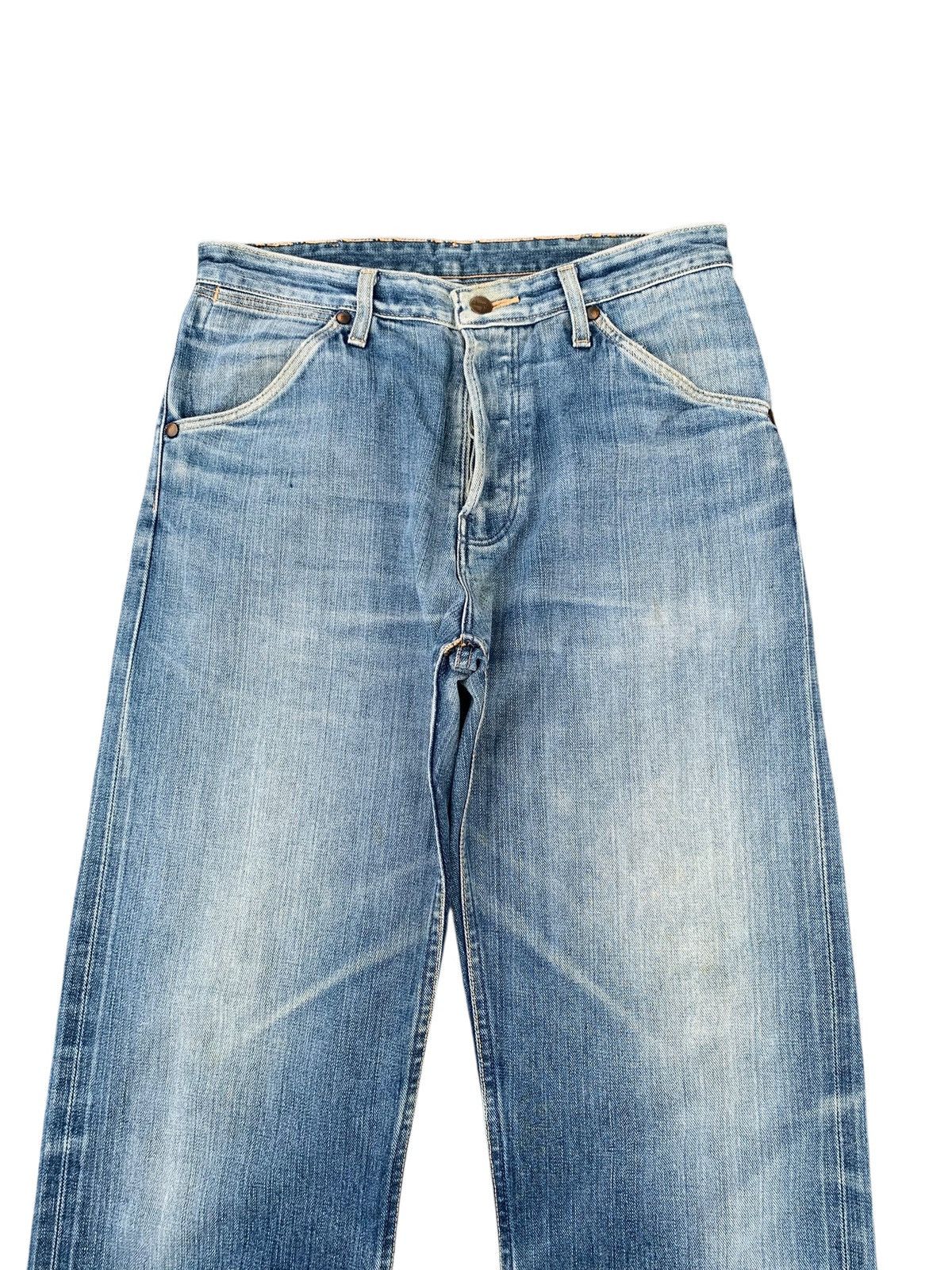 Wrangler VINTAGE WRANGLER BLUE BELL SELVEDGE FADED DISTRESSED DENIM Size US 31 - 6 Thumbnail
