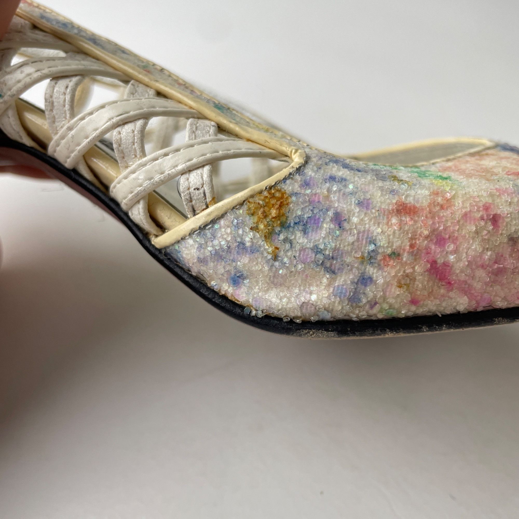 Other 36 - Vintage Pino Carina Marble Heels Purse Set Size US 6 / IT 36 - 10 Thumbnail