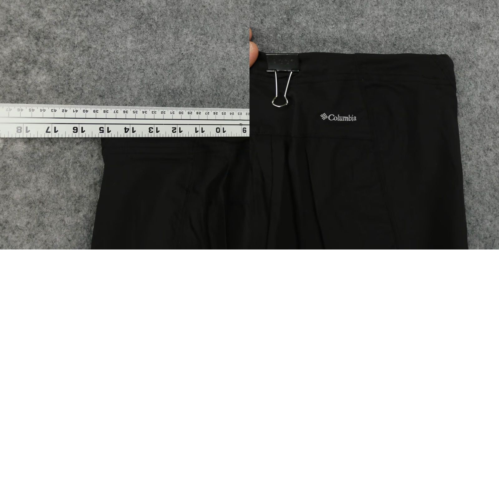 Vintage Columbia Pants Womens 4 Stretch Capri Flat Front Black Low Rise Drawstring Size 27" / US 4 / IT 40 - 9 Thumbnail